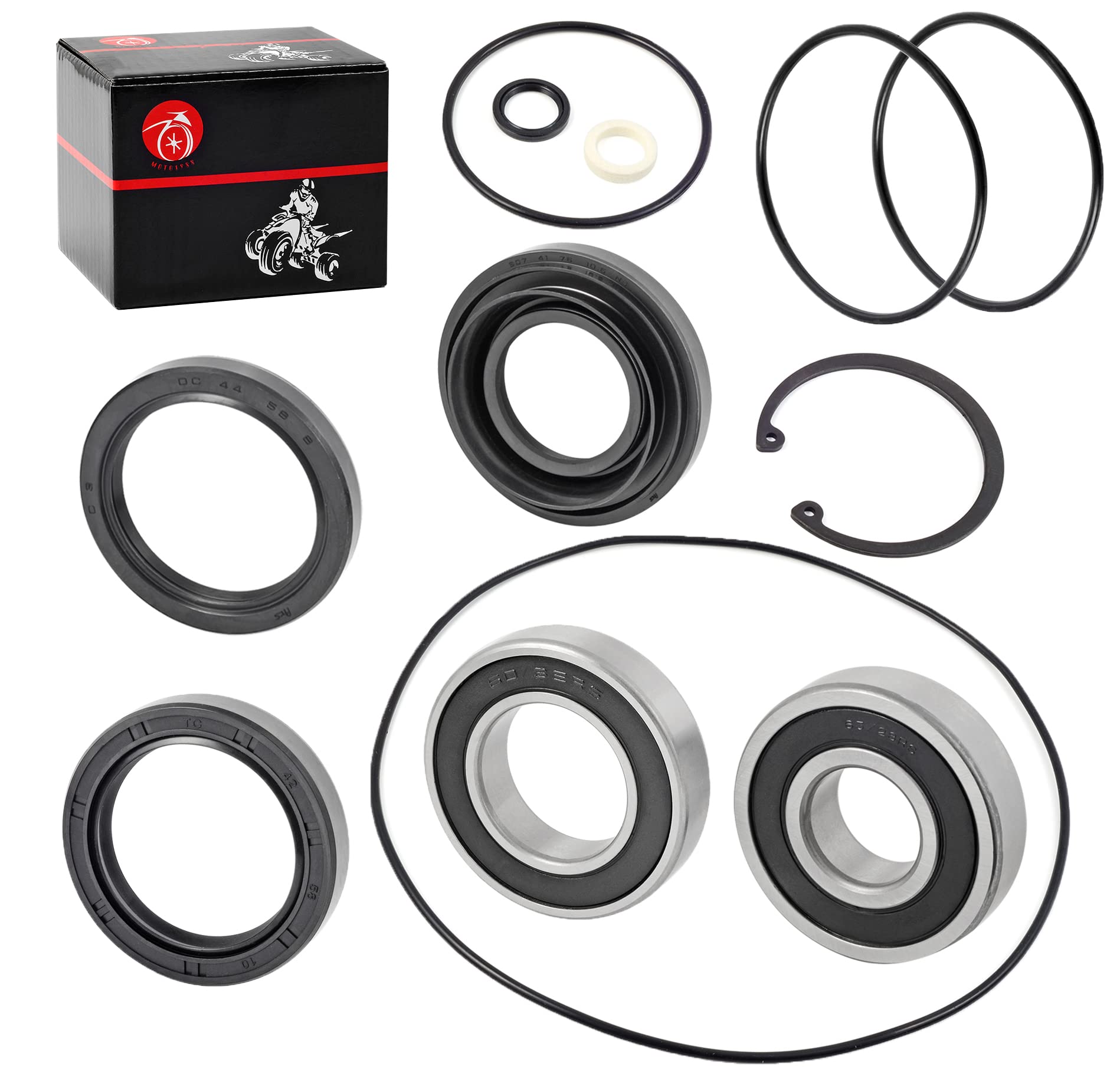 Rear Axle Brake Drum Wheel Seal Bearing O Ring Kit 2014-2022 For Honda Rancher 420 Foreman 500 Trx420 Trx500 91253-Hm7-003