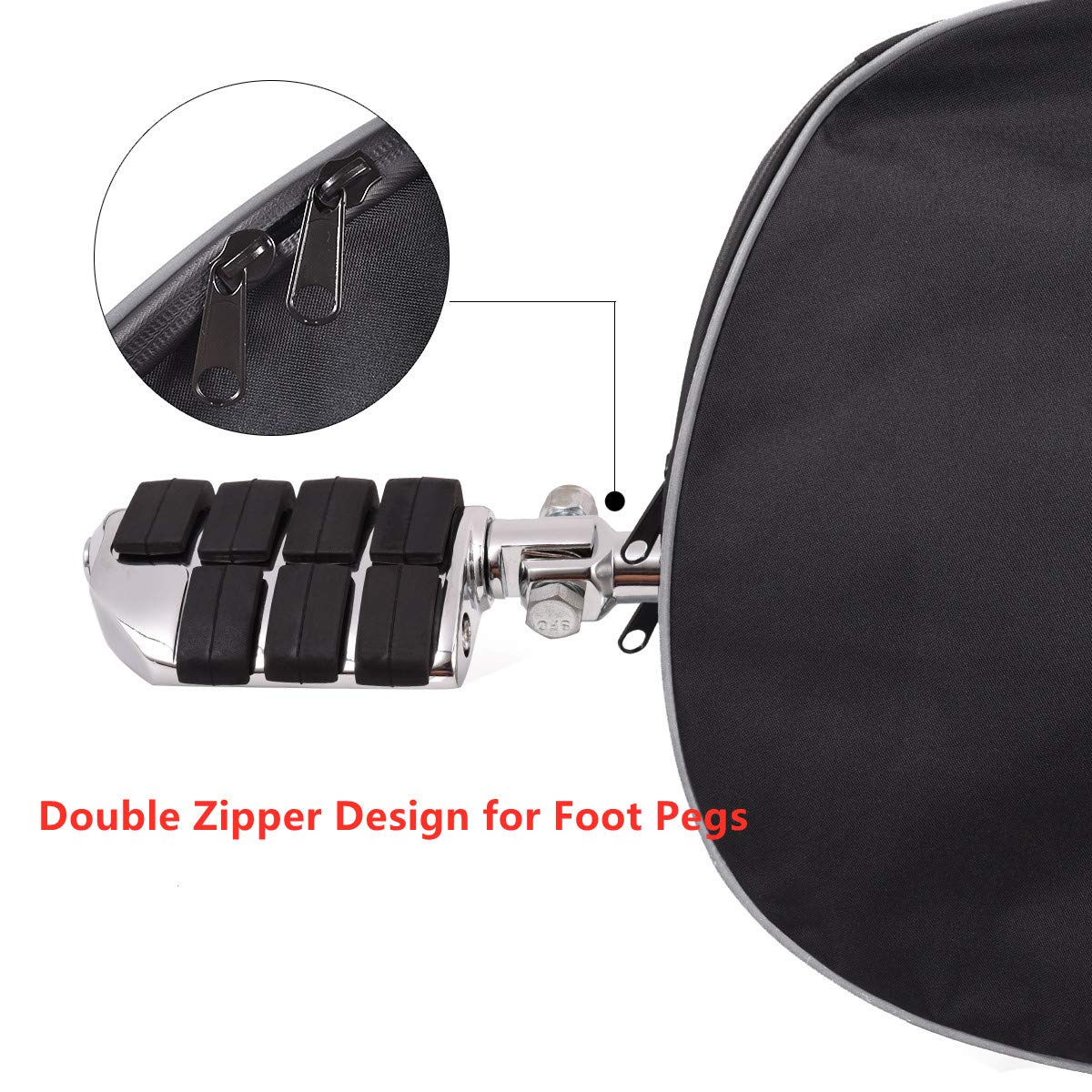 Soft Lowers Chaps Engine Guard Cover Leg Warmer for Harley Touring Street Glide Road Glide Electra Glide and Trike Models 1980-2