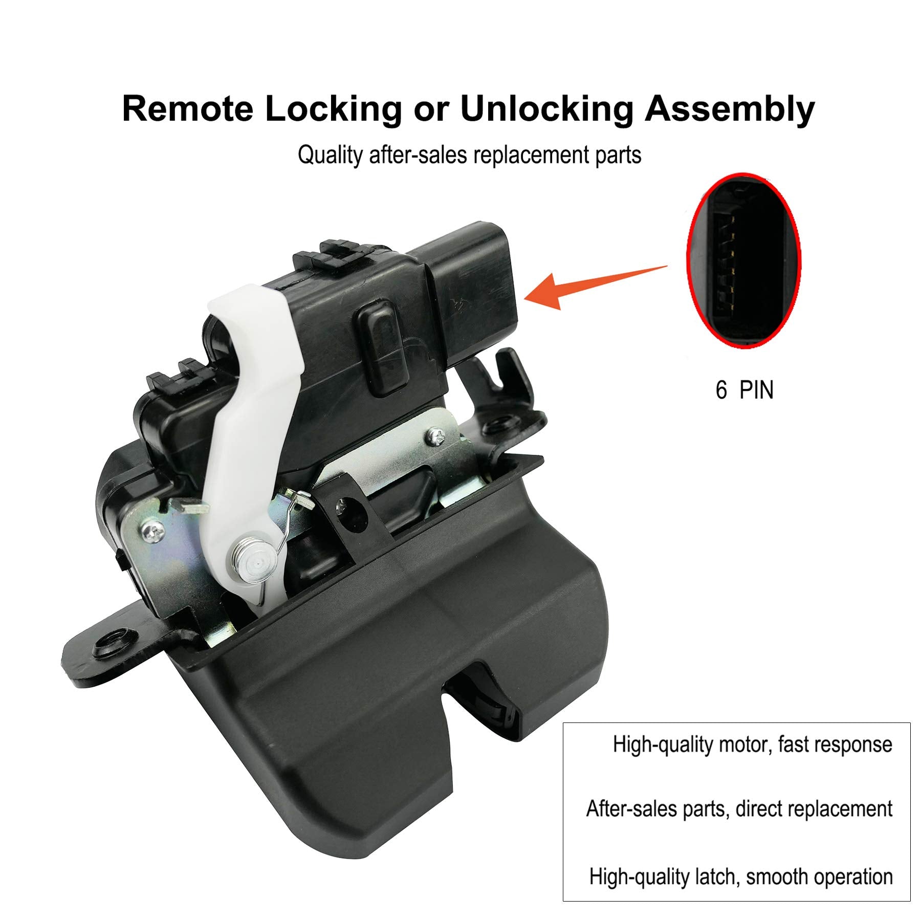81230-C5000 Trunk Lock Fit For Kia Sorento 2016-2020, Rear Tailgate Lock Latch Liftgate Actuator