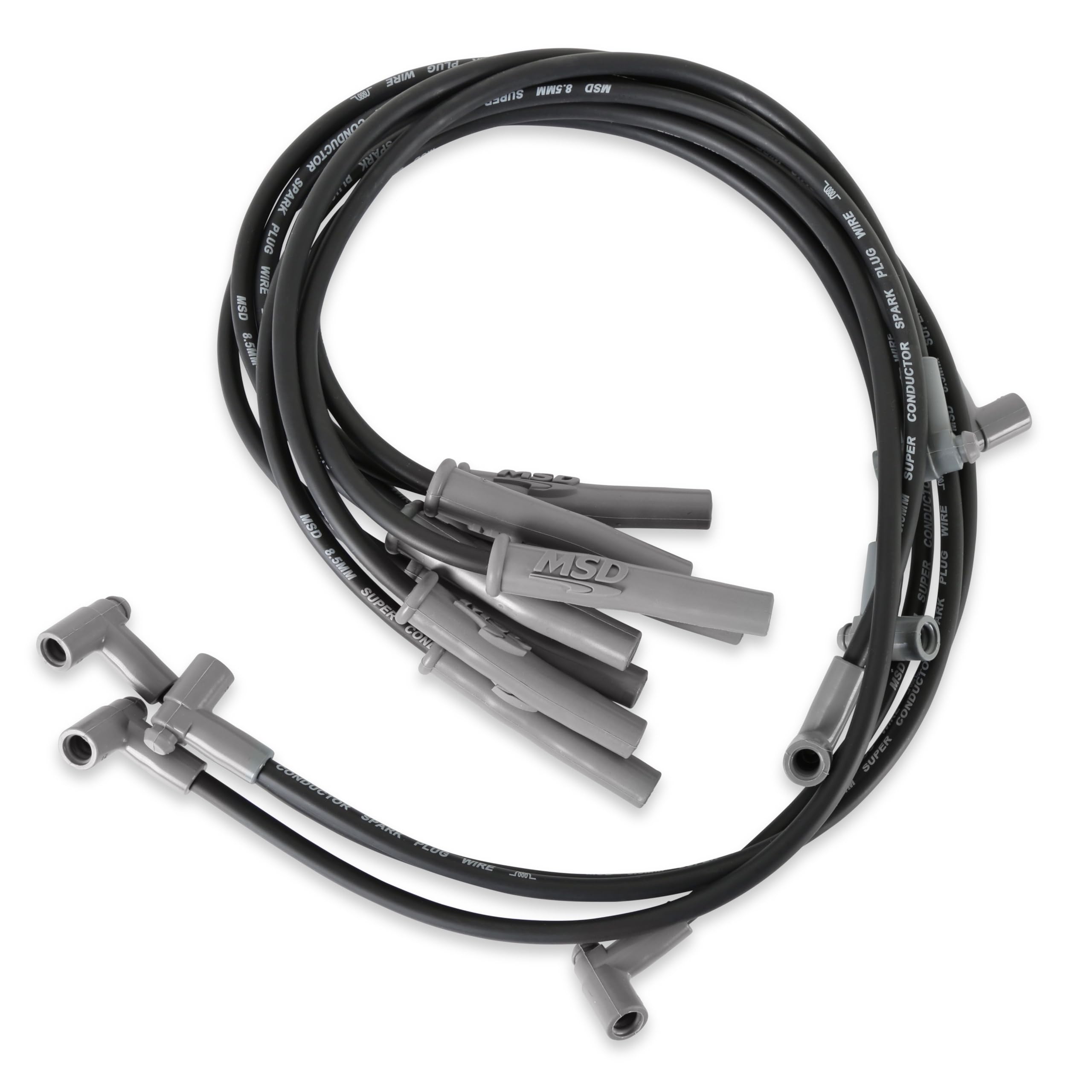 Msd 31363 Super Conductor Spark Plug Wire Set Black