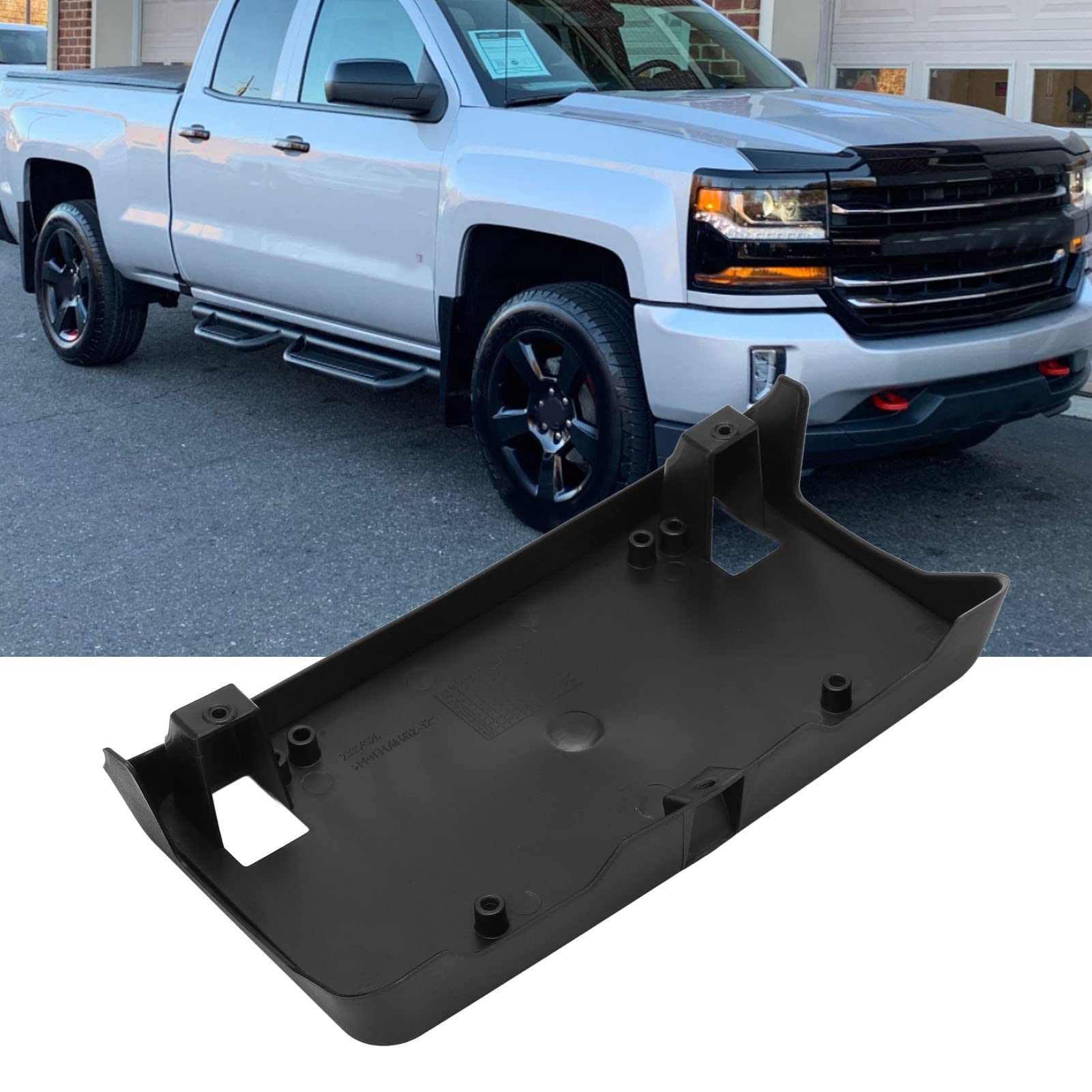 Aramox Front License Plate Tag Bracket Car Exterior License Plate Tag Holder 847227012870 Replacement For Chevy 1500 2016?2018
