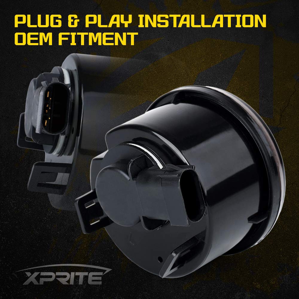 Xprite Amber Smoke Lens Led Turn Signal Lights Assembly With Parking Funtion Compatible With 2007-2018 Jeep Wrangler Jk & Wrangl