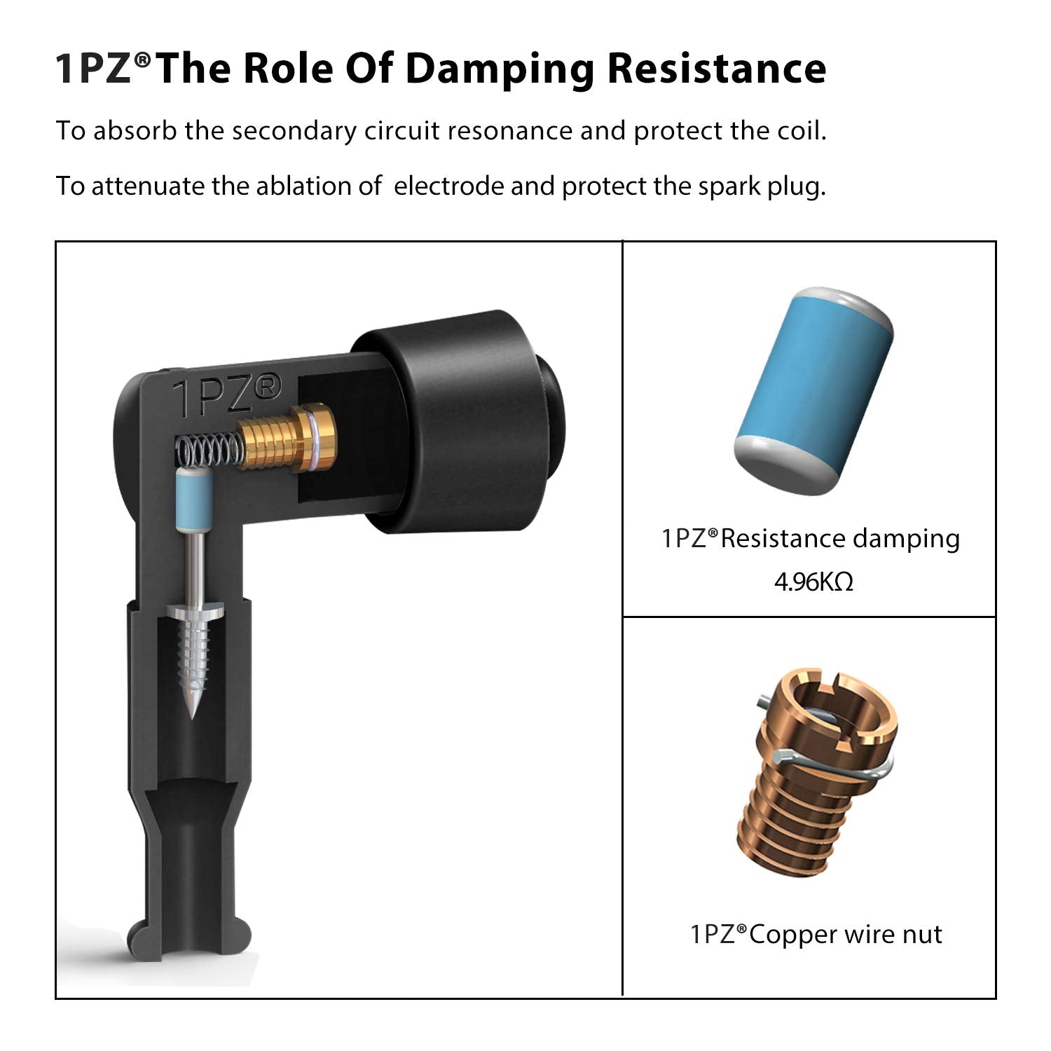 1Pz P80-Cw1 Ignition Coil Spark Plug Wire Replacement For Yamaha Y-Zinger Pw50 Pw 50 Pw80 Pw 80 1981-2021