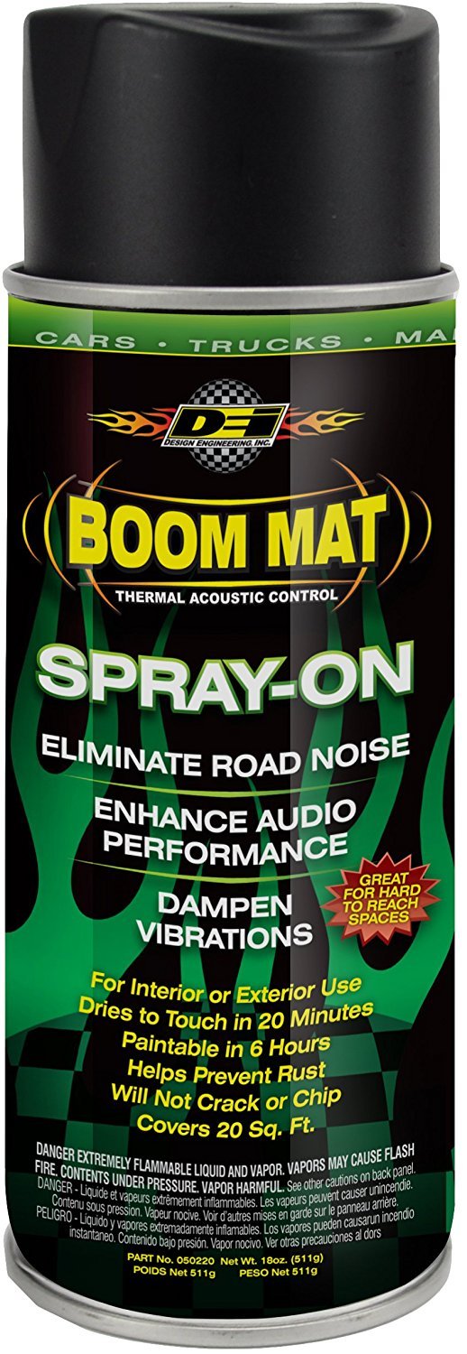 Design Engineering 050220 Boom Mat Spray-On Sound Deadening To Reduce Unwanted Road Noise And Vibration 18 Ounce (2 Pack)