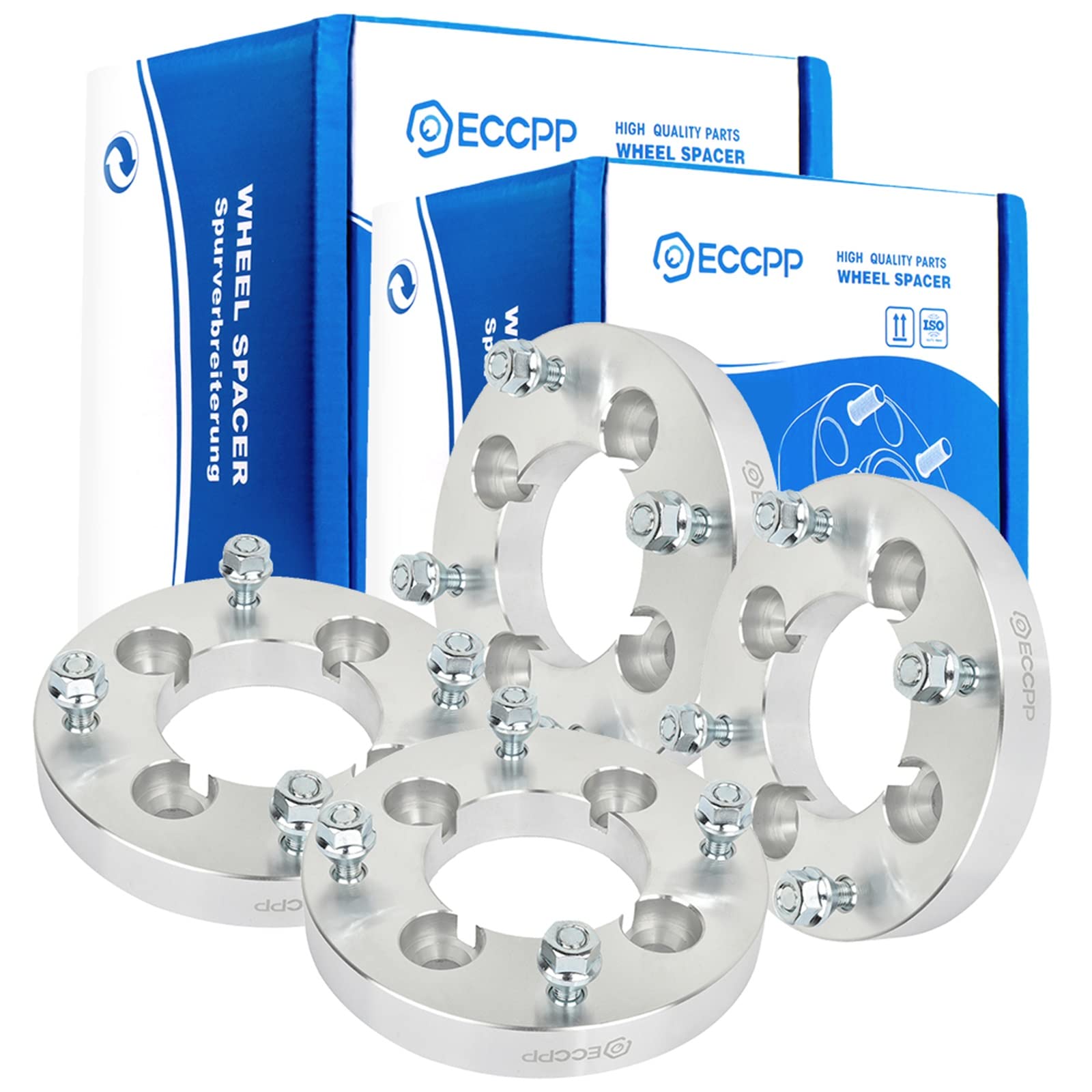 ECCPP 4PCS 4 Lug 1'' Wheel Spacers Adapters 4x110 to 4x137 10x1.25 74mm Compatible with 2007-2016 for Rancher 420 2002-2007 for 
