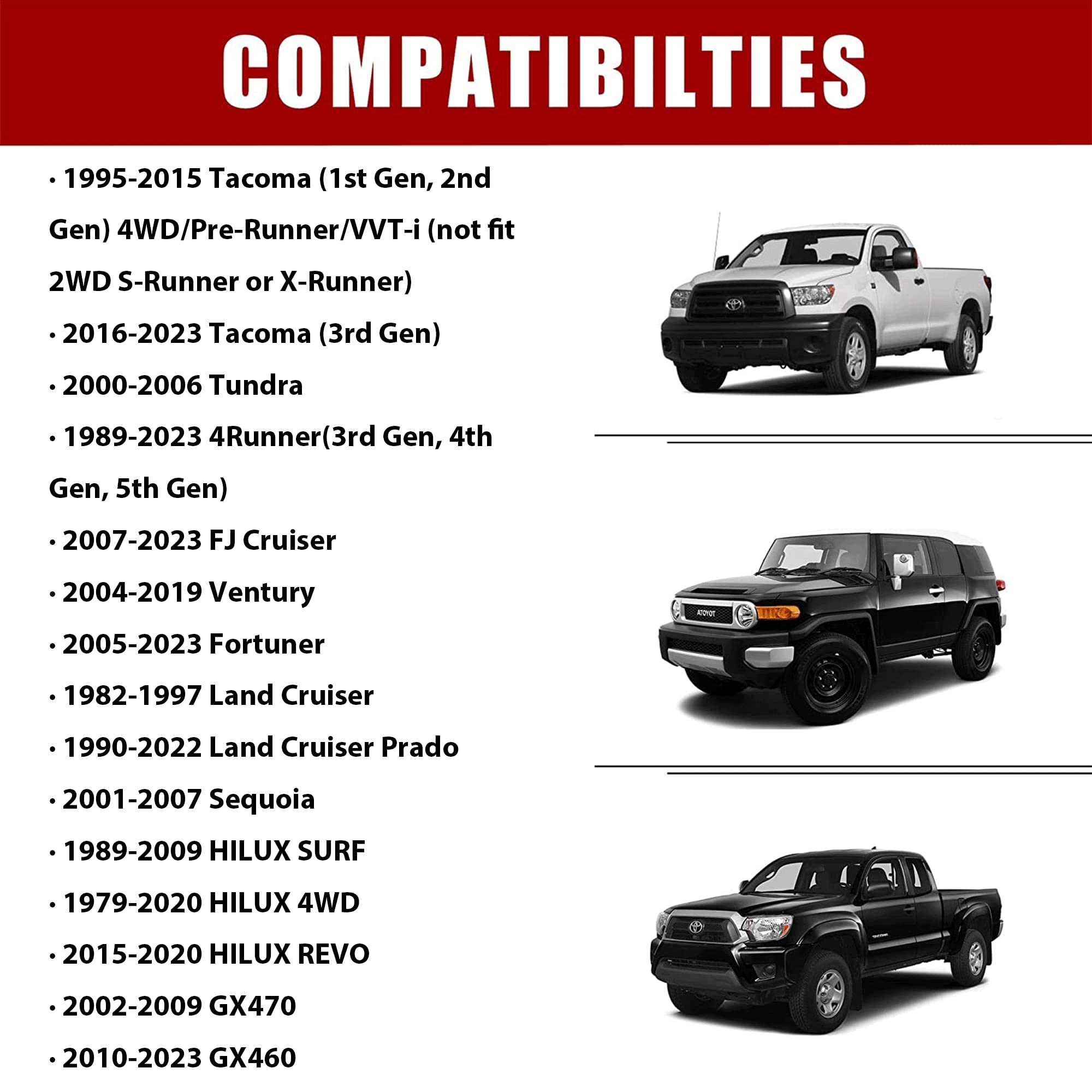 Richeer 6X5.5 Hub Centric Wheel Spacers With For Tacoma 4Runner Tundra Fortuner Ventury Gx470 Gx460, 4Pcs 1 Inch Forged 6X139.7Mm Wheel Spacers With 12X1.5 Studs & 106Mm Center Bore