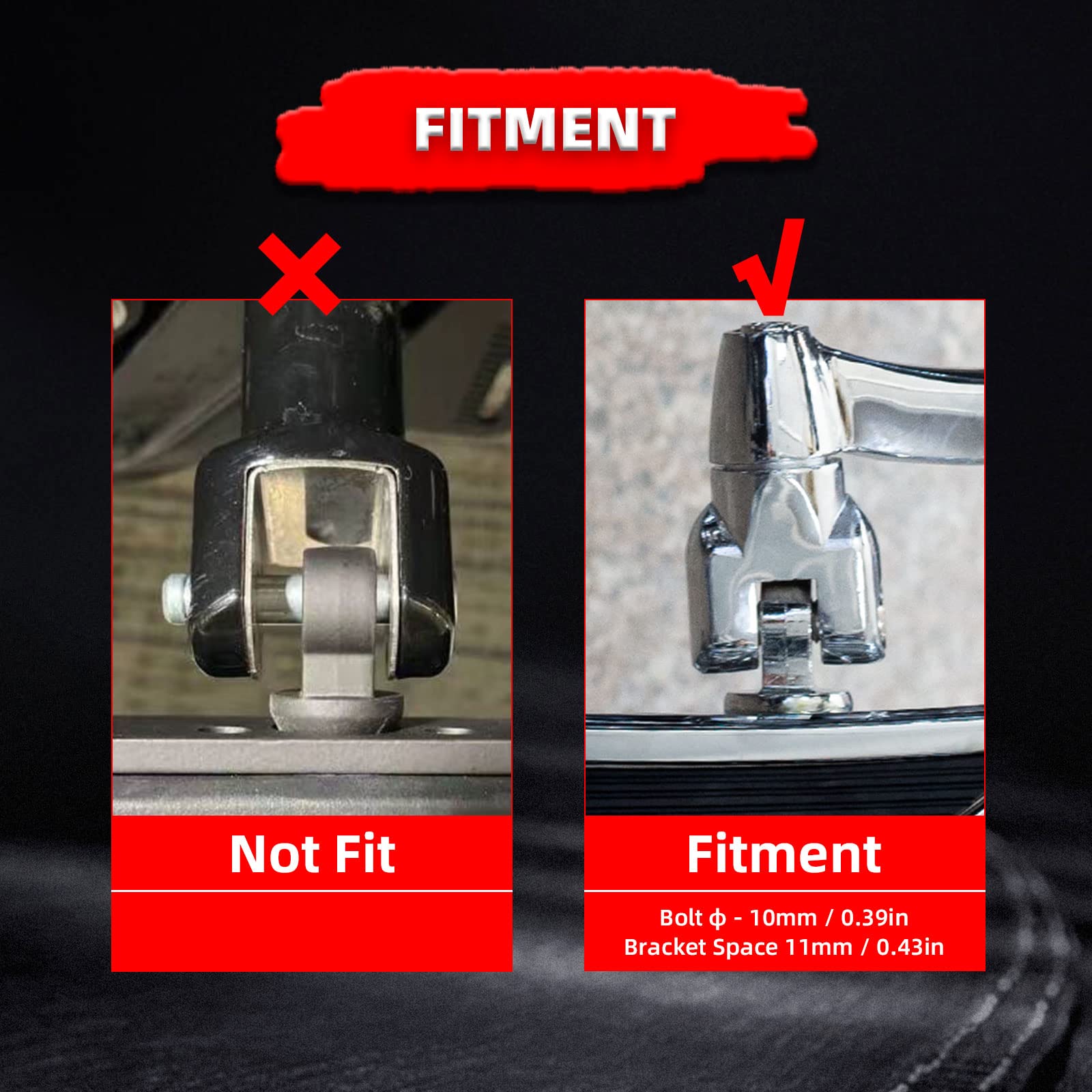 Fatecim Motorcycle Foot Pegs Pedals Rests Highway Mini Boards Driver Passenger Mini Floorboards Male Mount For Harley Dyna Fat Bob Touring Road Glide Street Glide Sportster 883 Fat Boy Chrome