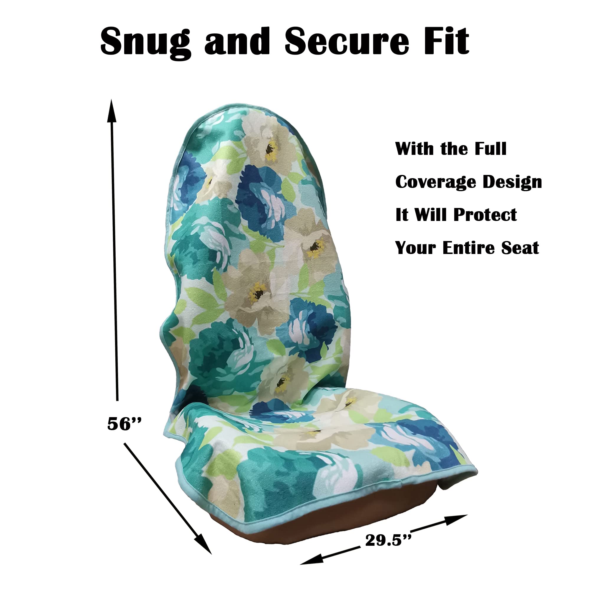 Loyagour Car Seat Cover Protector Front Seats,For Gym Workout,Running,Swimming,Beach And Hiking,Waterproof Sweat Towel Bucket Seat Covers For Trucks Suv Jeep (Chrysanthemum, 1Pcs)