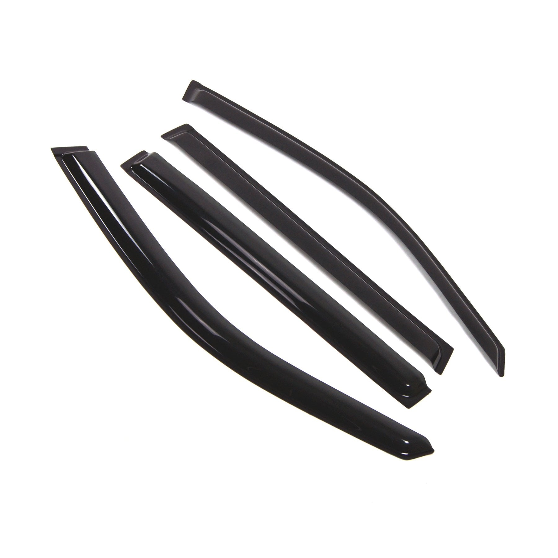 Tuningpros Outside Mount Window Vent Visors Rain Guards Compatible With Honda Pilot 2003-2008 | Side Window Wind Deflectors Rain