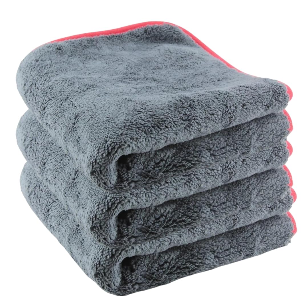 Hoodinter Microfiber 40x40CM Cleaning Cloth Soft 1200 GSM for Car Cleaning, Washing, Detailing, Polishing, Hand Cleaning, Face C