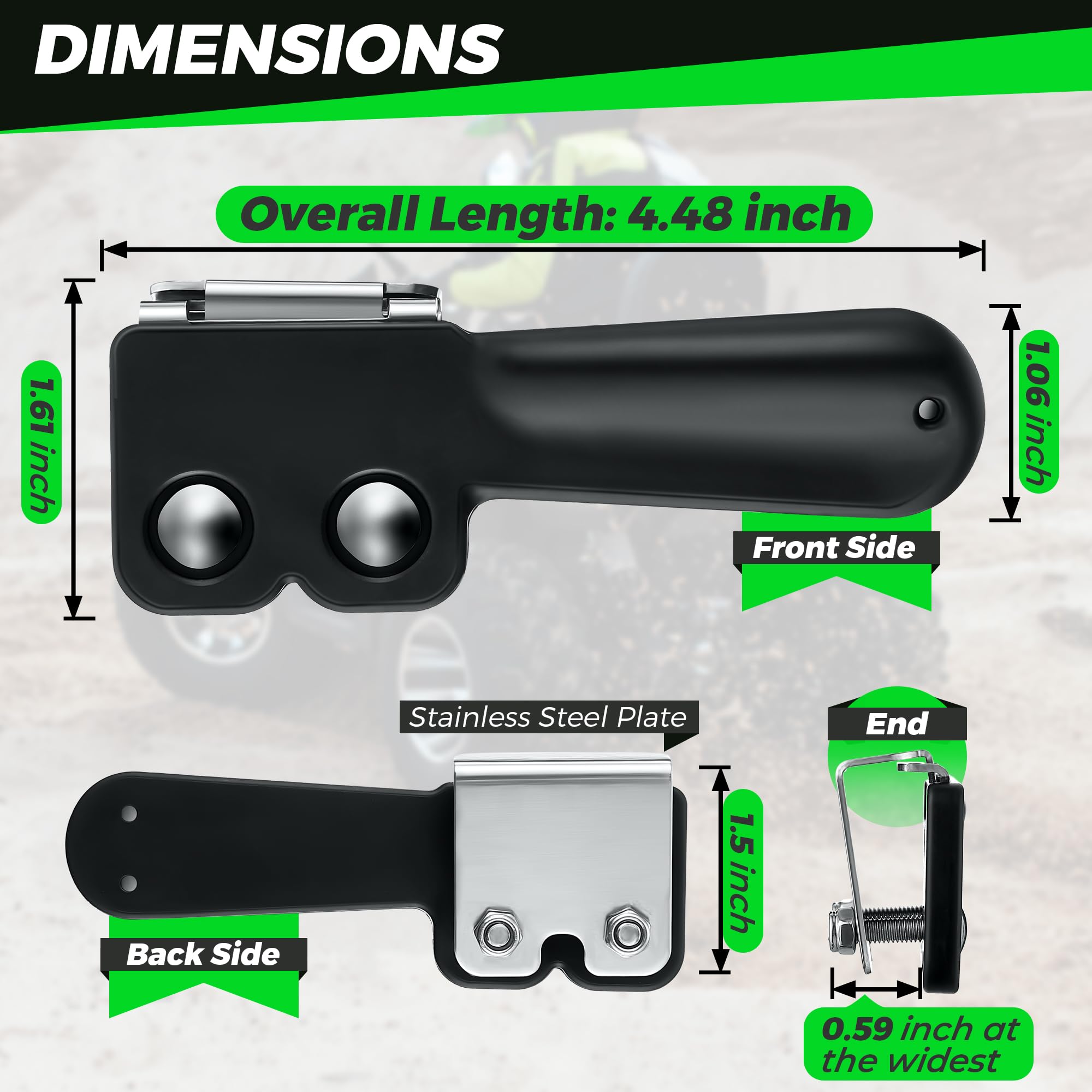 Saillong ATV Throttle Extender, Thumb Throttle Master for ATV, 2 Piece Clamp for Easy Installation, Provides Reliable and Comfor