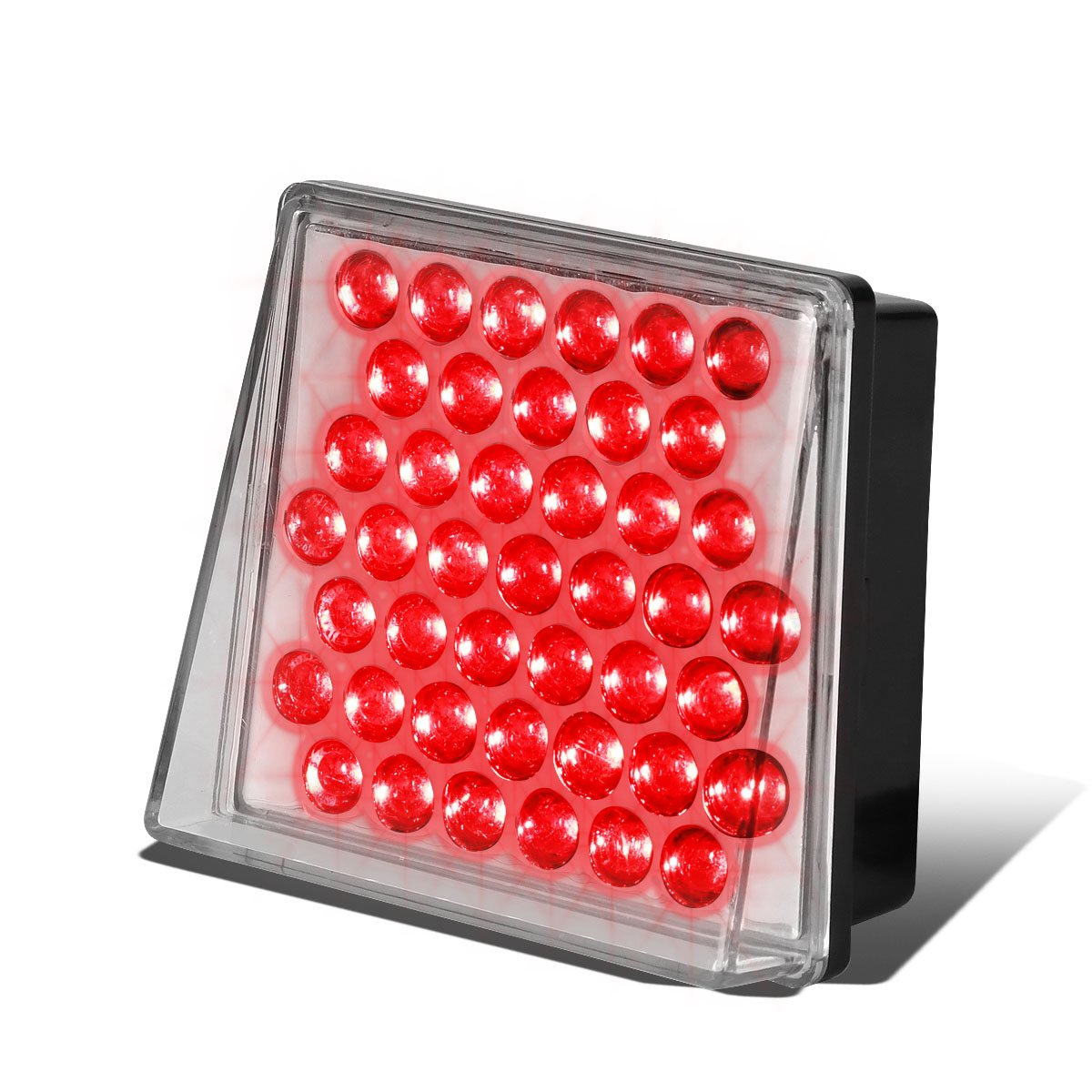 Auto Dynasty 80Mm W X 70Mm H Universal Square 43 Bright Red Led Rear Tail Third 3Rd Brake Lights