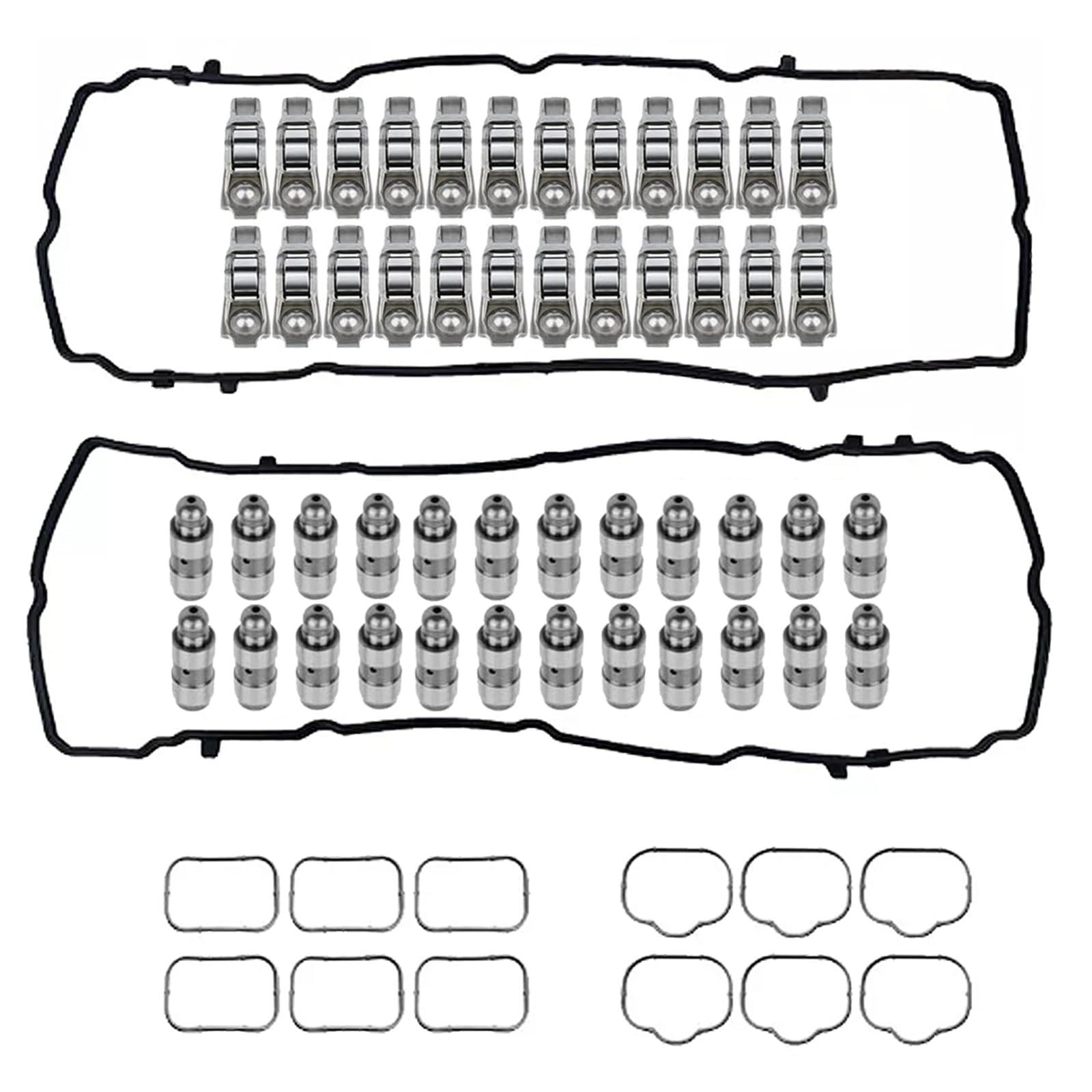 24x Rocker Arm Valve Lifter Gasket Kit 5184296AH 5184332AA Replacement for 2011-2016 Jeep Grand Cherokee Dodge Ram 1500 Chrysler