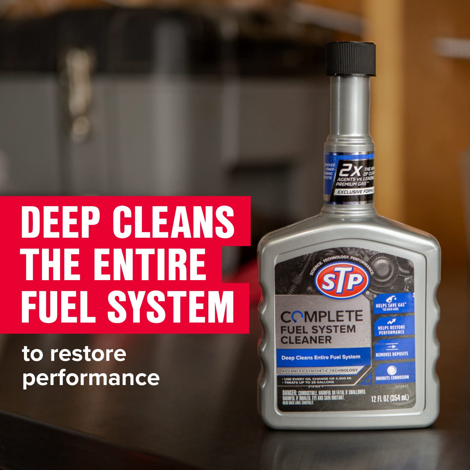 Stp Direct Injection Fuel Injector Cleaner, Advanced Synthetic Technology Fuel Cleaner Dissolves Hardened Deposits That Accumula