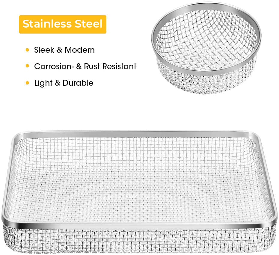 BougeRV RV Flying Insect Screen RV Furnace Vent Cover RV Bug Screen Covers Water Heater Screen Stainless Steel Mesh for RVs/Camp