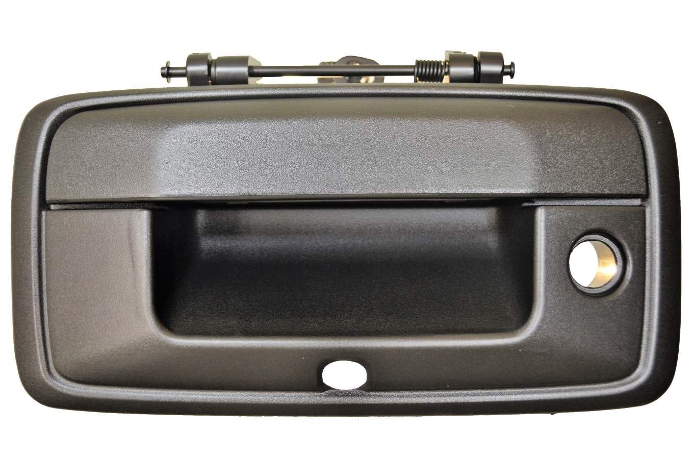 PT Auto Warehouse GM-3550A-TGC - Tailgate Handle, Textured Black - with Camera Hole