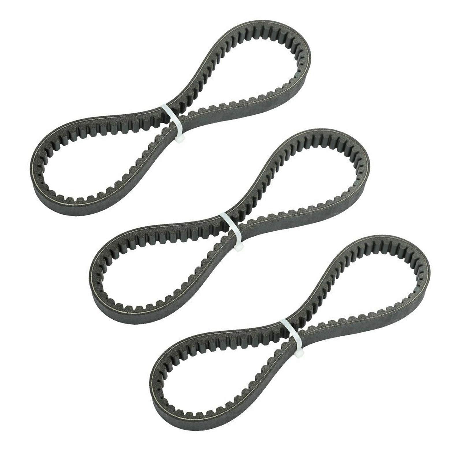 Blackhorse-Racing 3Pcs Go Kart Drive Belt 725, Drive Belt Clutch Belt For Hammerhead Trailmaster Mid Karts, 725 Belt For 30 Series Torque Converter Belts