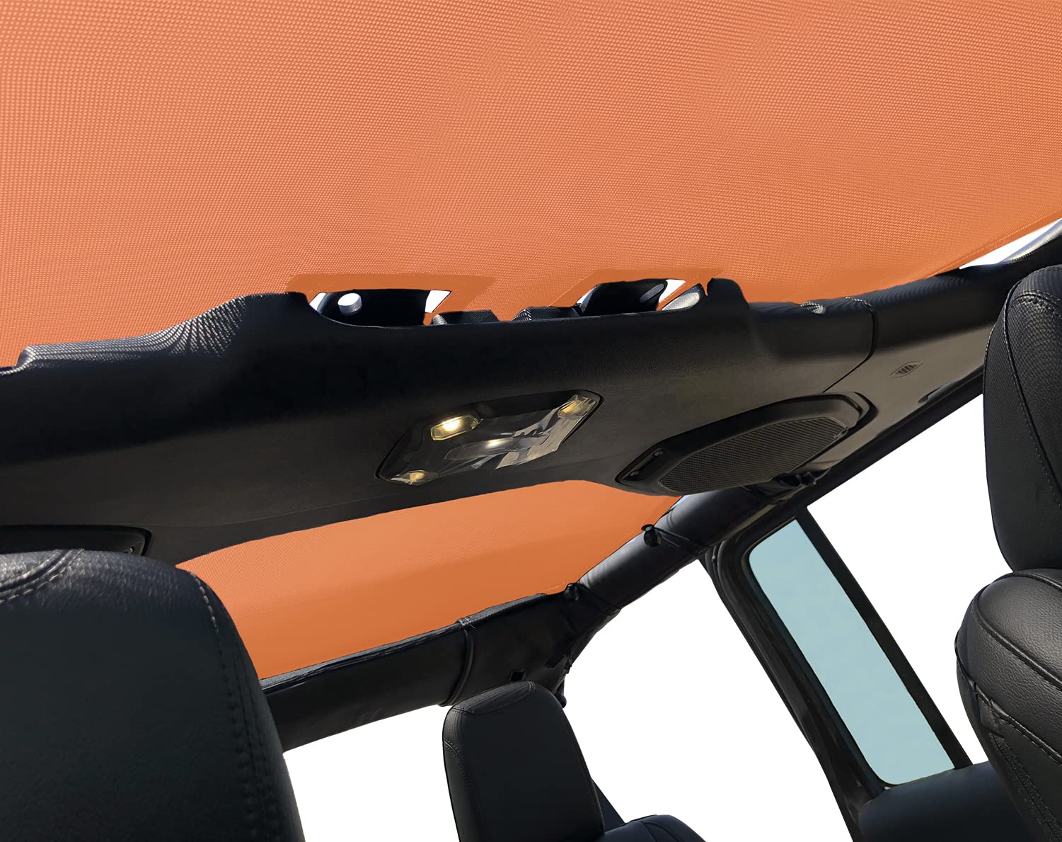 Shadeidea Jl Top Sun Shade Compatible With Jeep Wrangler Jlu Unlimited (2018-2023) 4 Door Front And Rear-Orange Mesh Screen Suns