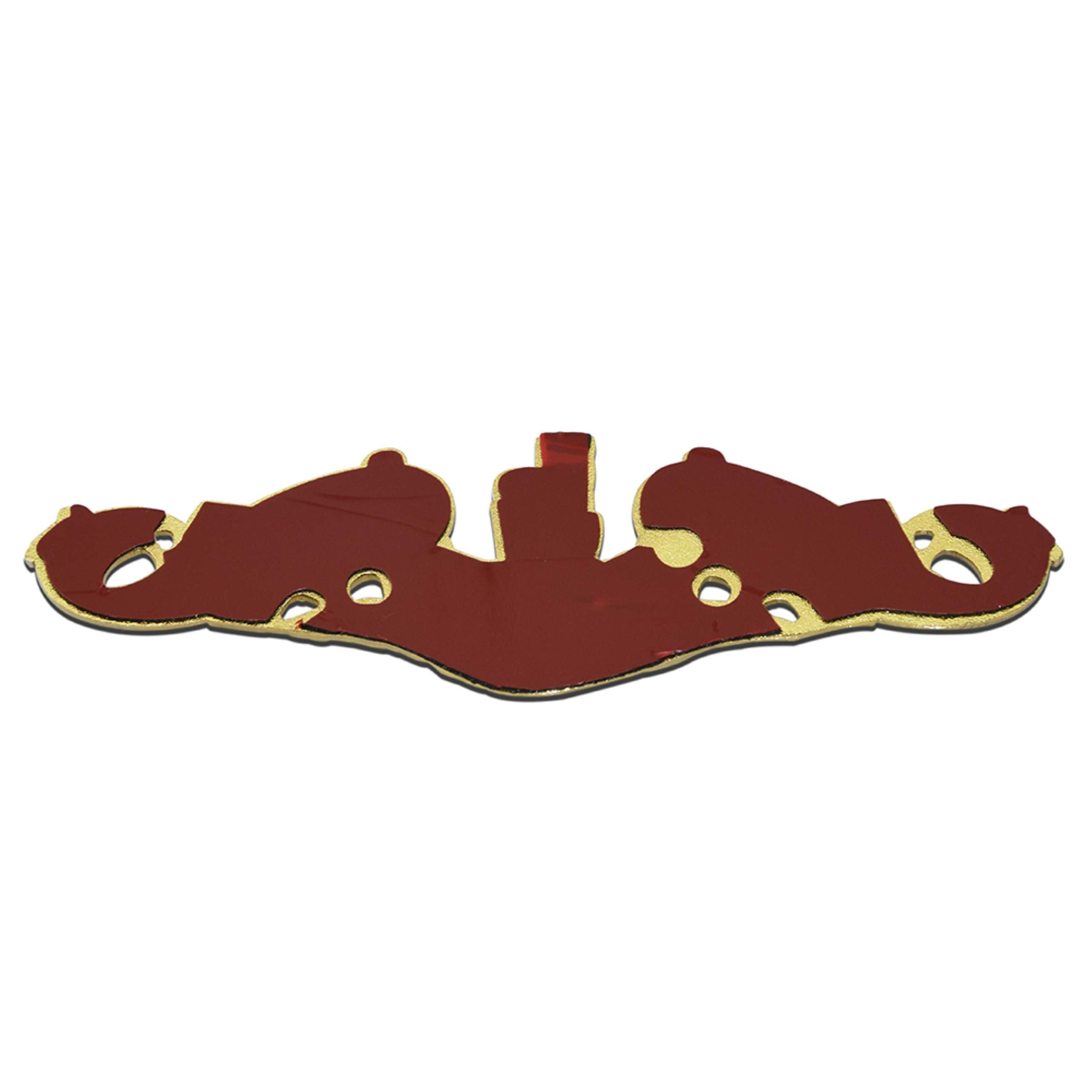 Navy Submarine Warfare Officer Metal Decal Auto Emblem
