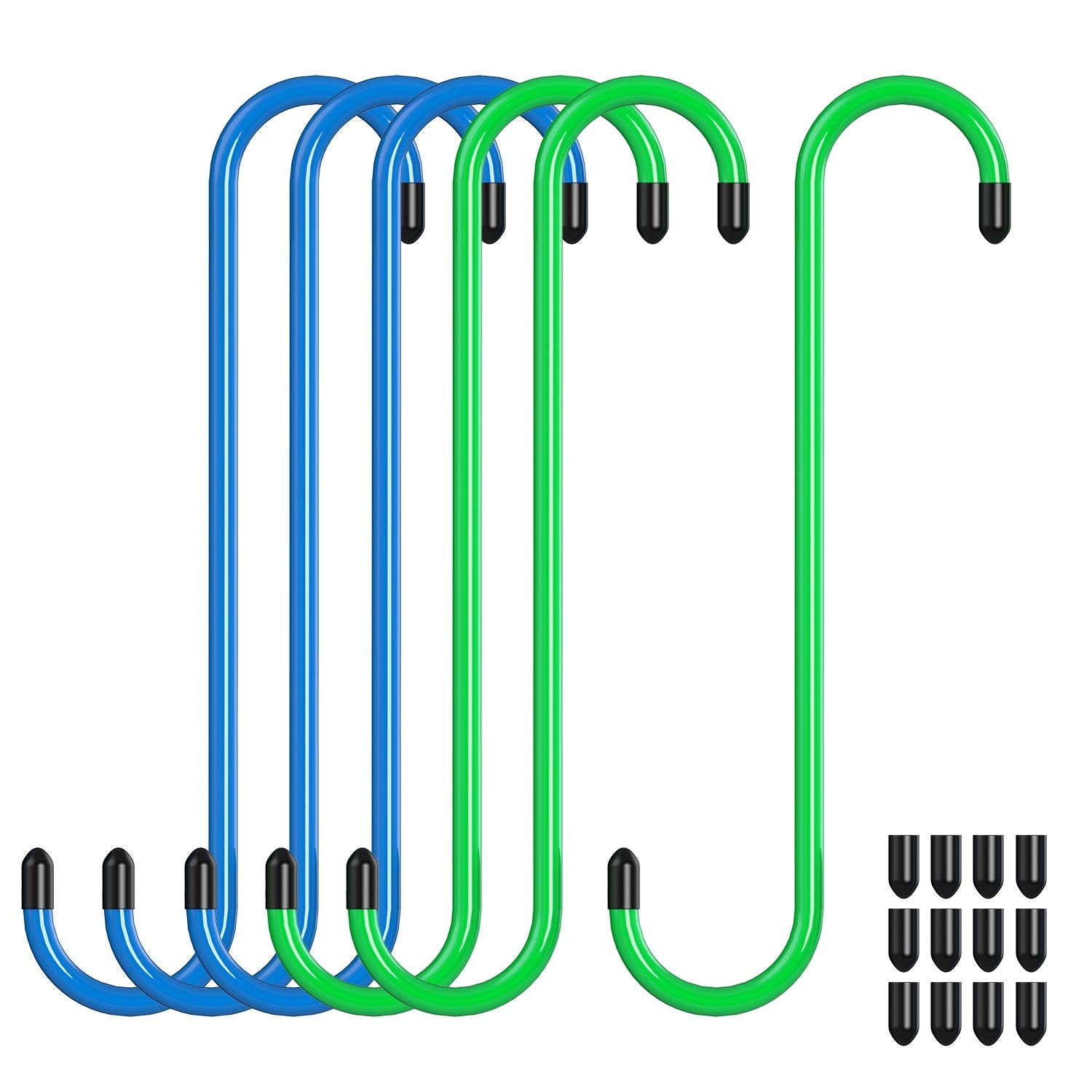 Bac-kitchen 6 Pcs Brake caliper Hangers Brake caliper Hooks with Rubber Tips Automotive Tool for Braking, Bearing, Axle and Susp