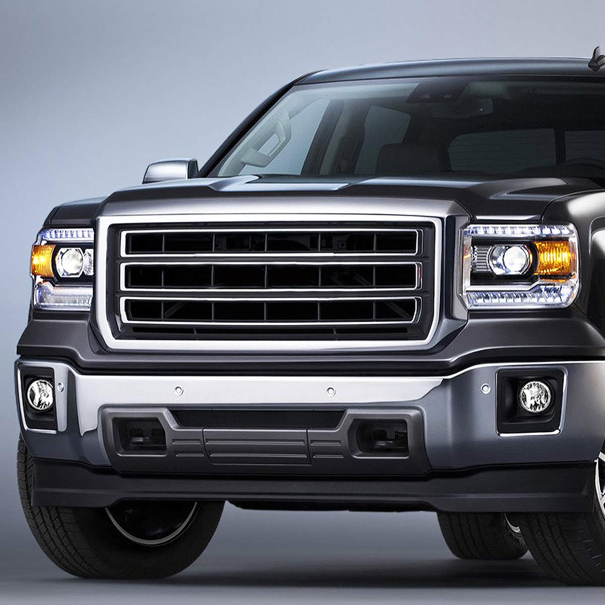 Auto Dynasty Front Bumper Driving Fog Lights Compatible with Silverado Colorado Tahoe Sierra Canyon Yukon 07-19, Driver and Passenger Side, Clear Lens