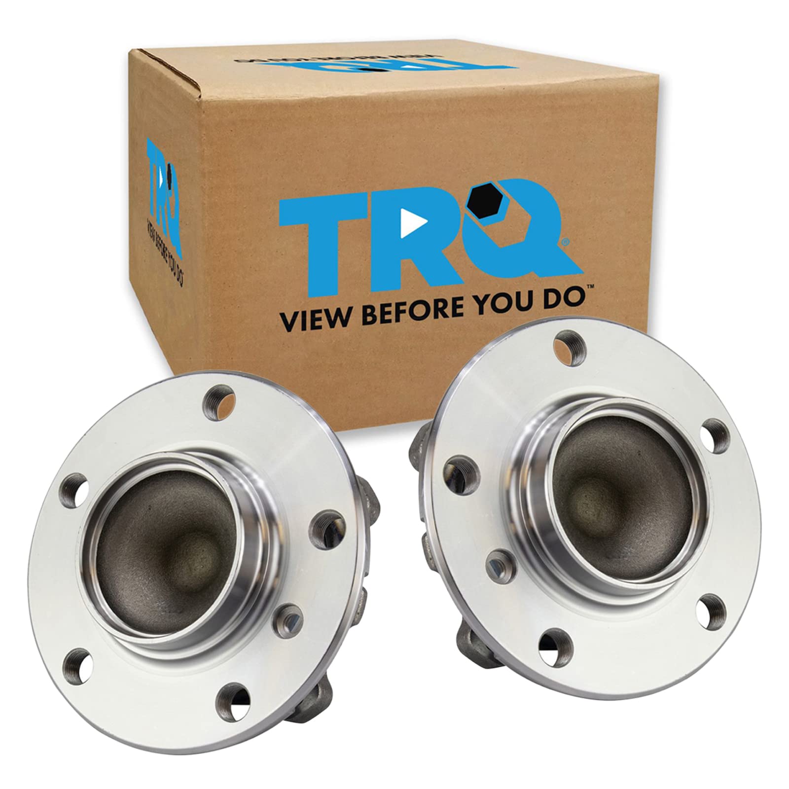 Trq Front Wheel Bearing & Hub Assembly Pair Driver & Passenger Sides For Bmw