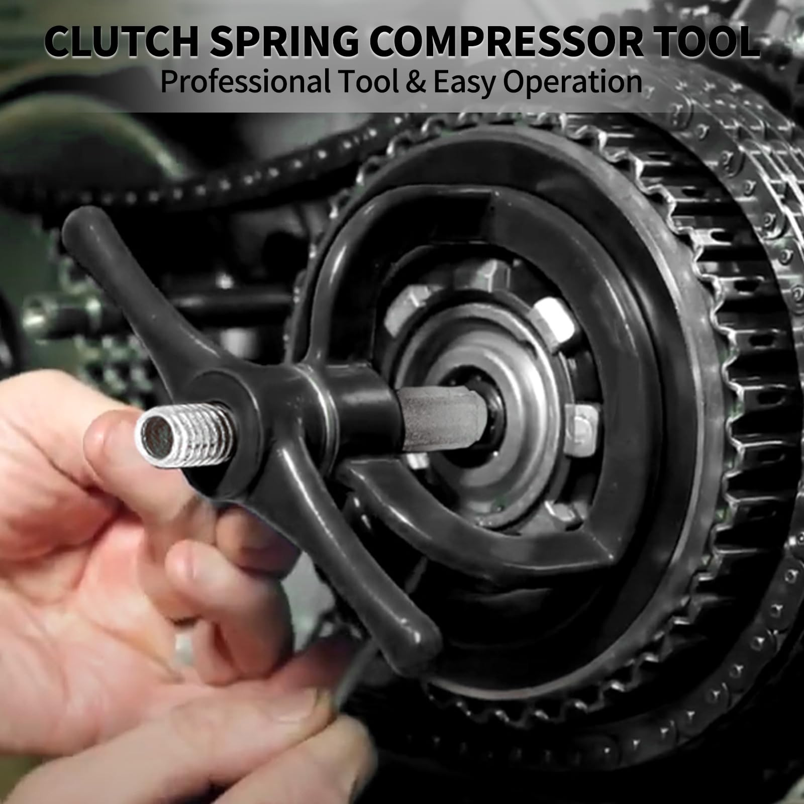 Chifun Clutch Spring Compressor Compression Tool Steel Compatible With Harley Softail Touring Sportster 1990-2017 Xl 883 1200 48 Dyna Buell Models