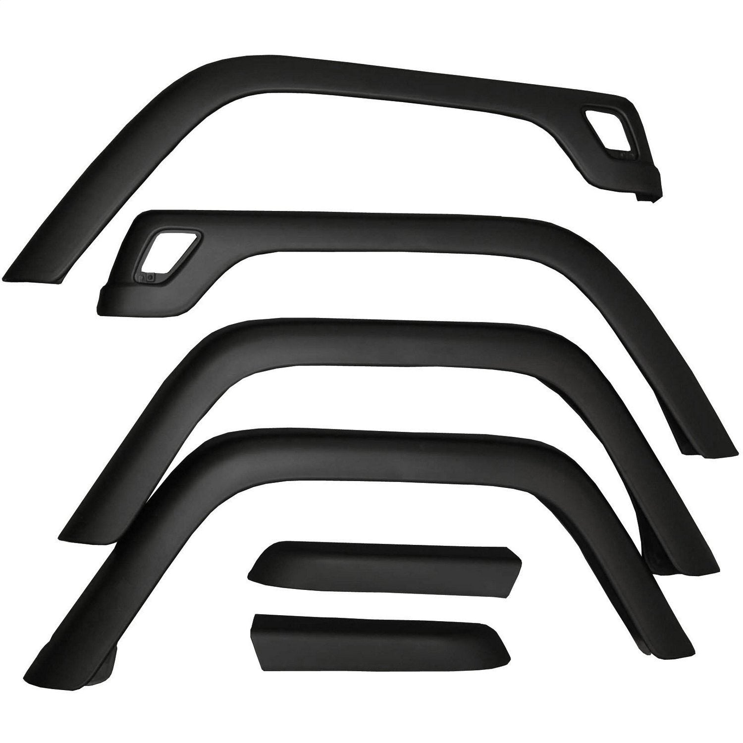 Omix-Ada | 11603.01 | Fender Flare Kit, 6 Piece, Factory Style | Oe Reference: 4207 | Fits 1997-2006 Jeep Wrangler Tj