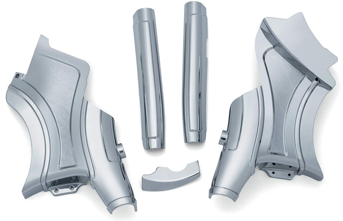 Kuryakyn 5195 Motorcycle Accent Accessory: Neck Cover For 2014-19 Indian Motorcycles, Chrome
