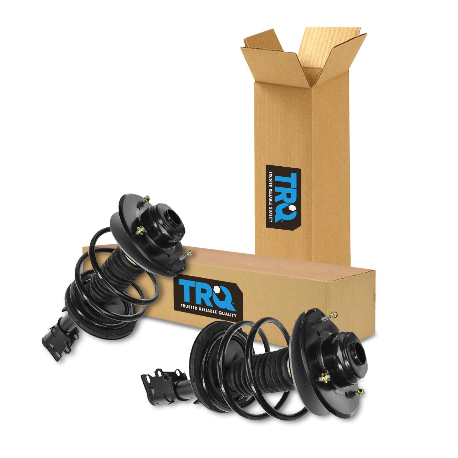 Trq Front Strut & Spring Assembly Set Driver & Passenger Side Compatible With 2001-2007 Chrysler Town & Country 2001-2003 Voyage