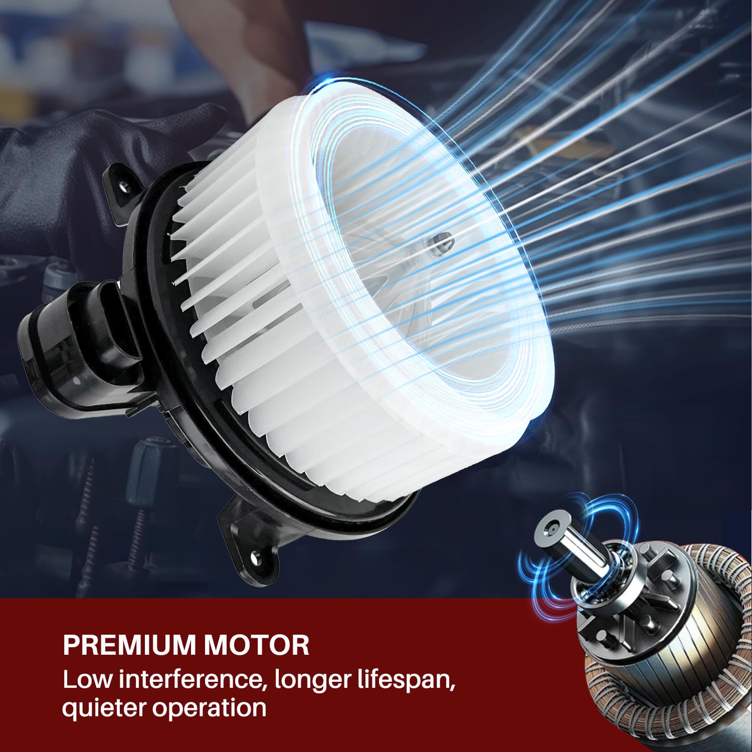 Aspligo 700298 Ac Heater Blower Motor Fan Assembly Fit For Toyota Sienna 2011-2020 , Sequoia 2008-2022,For Lexus Es350 2015,Es30