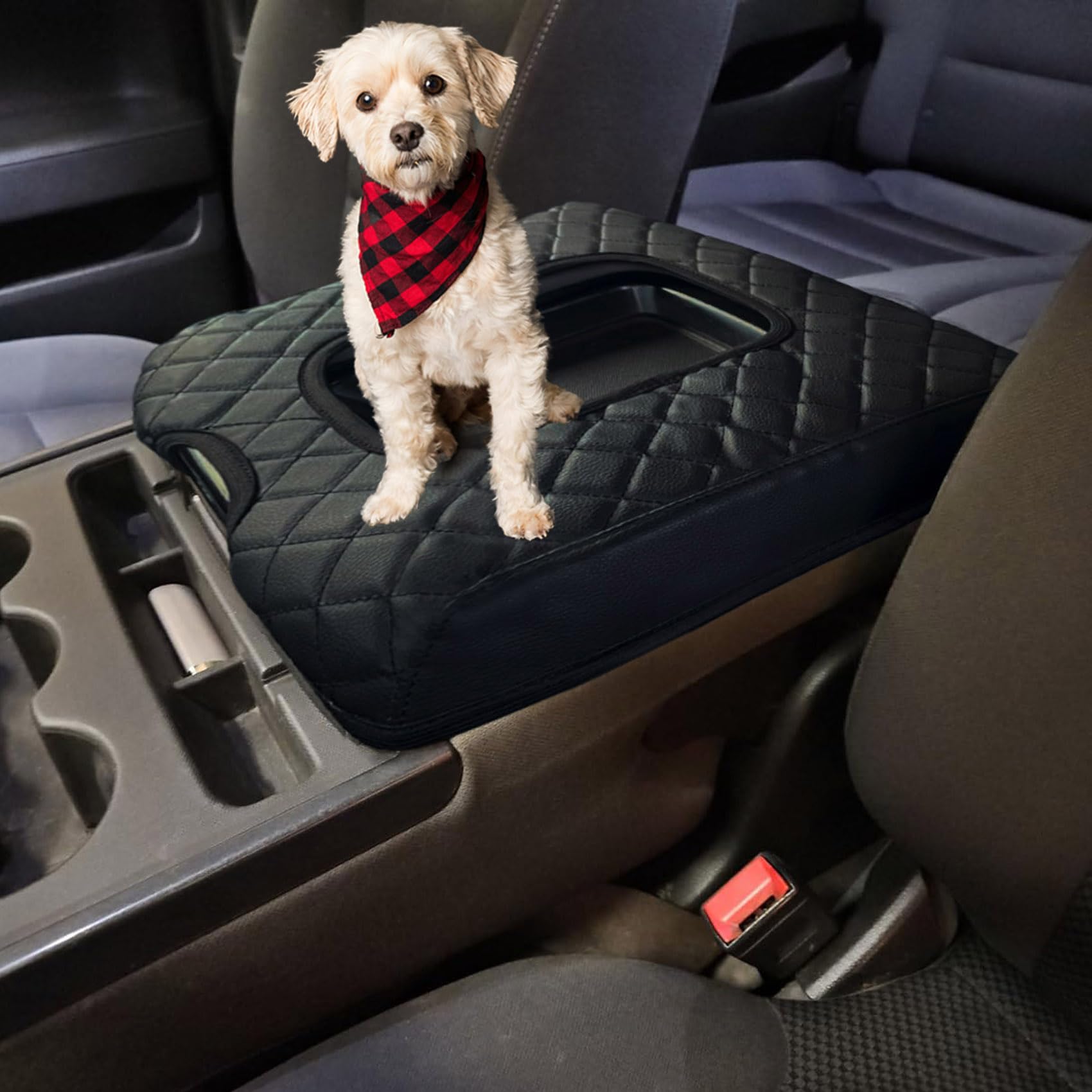 Zxiaochun Center Console Cover Compatible With 2014-2018 Chevy Silverado/Gmc Sierra Jump Seat Accessories, Middle Console Armres