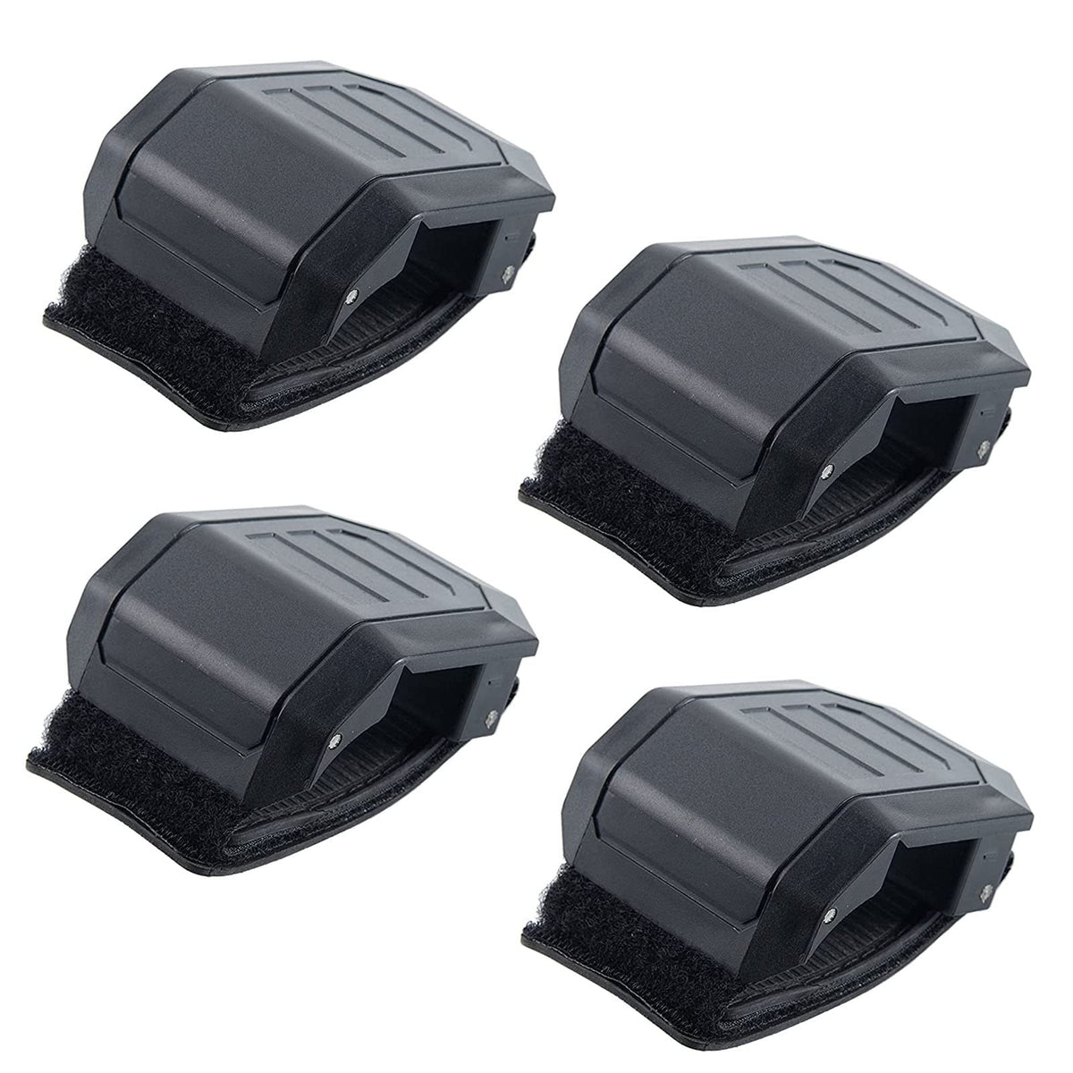 4PCS UTV Front Windshield Adjustable Mounting Clamp Kit Windshield Fixed Clamps Straps Compatible with Polaris Ranger RZR, Comma