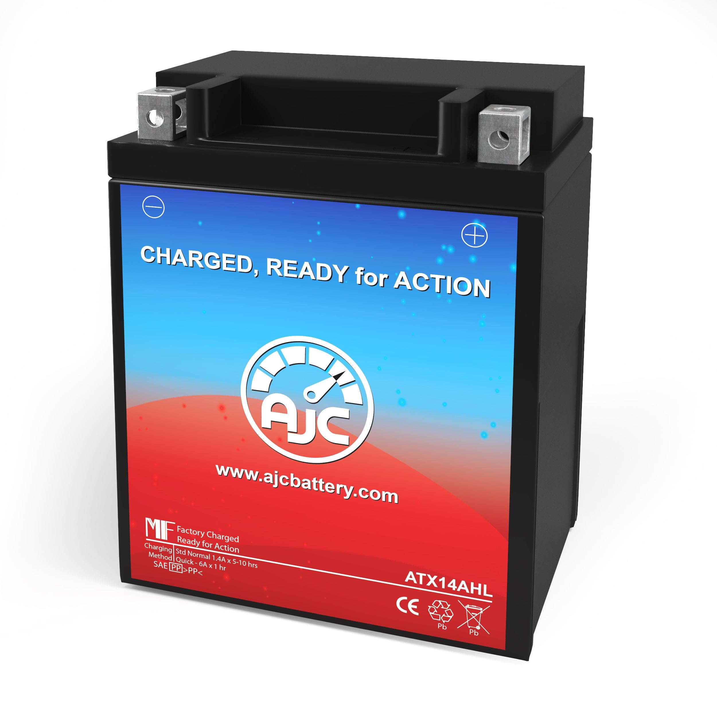 Ajc Battery Compatible With Kawasaki Ex500-D Ninja 500R 500Cc Motorcycle Battery (1994-2010)
