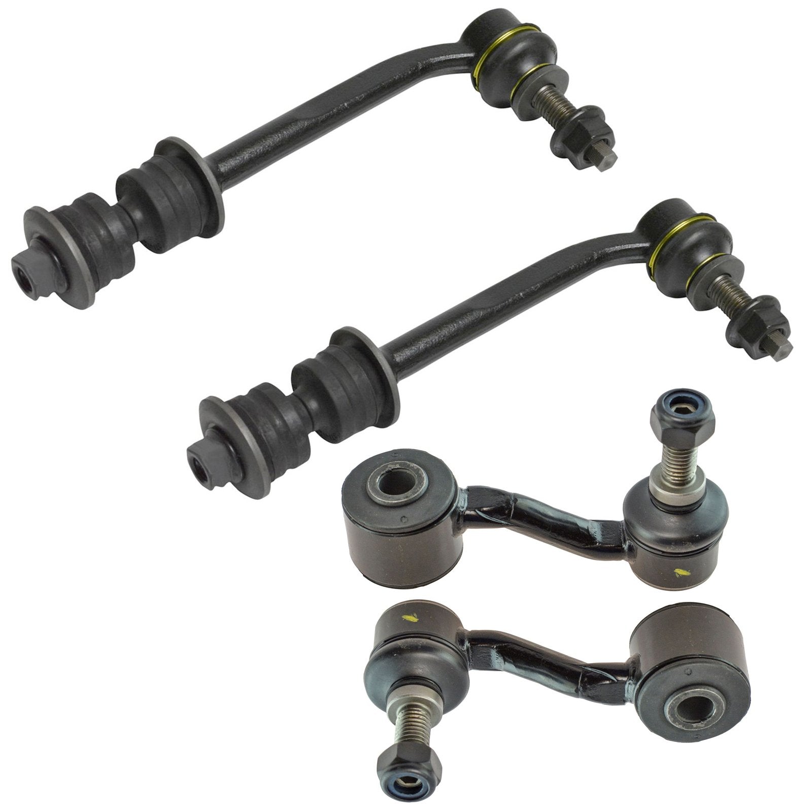 Trq Front & Rear Sway Bar Stabilizer Link Set Compatible With 2007-2009 Chrysler Aspen 2004-2009 Dodge Durango