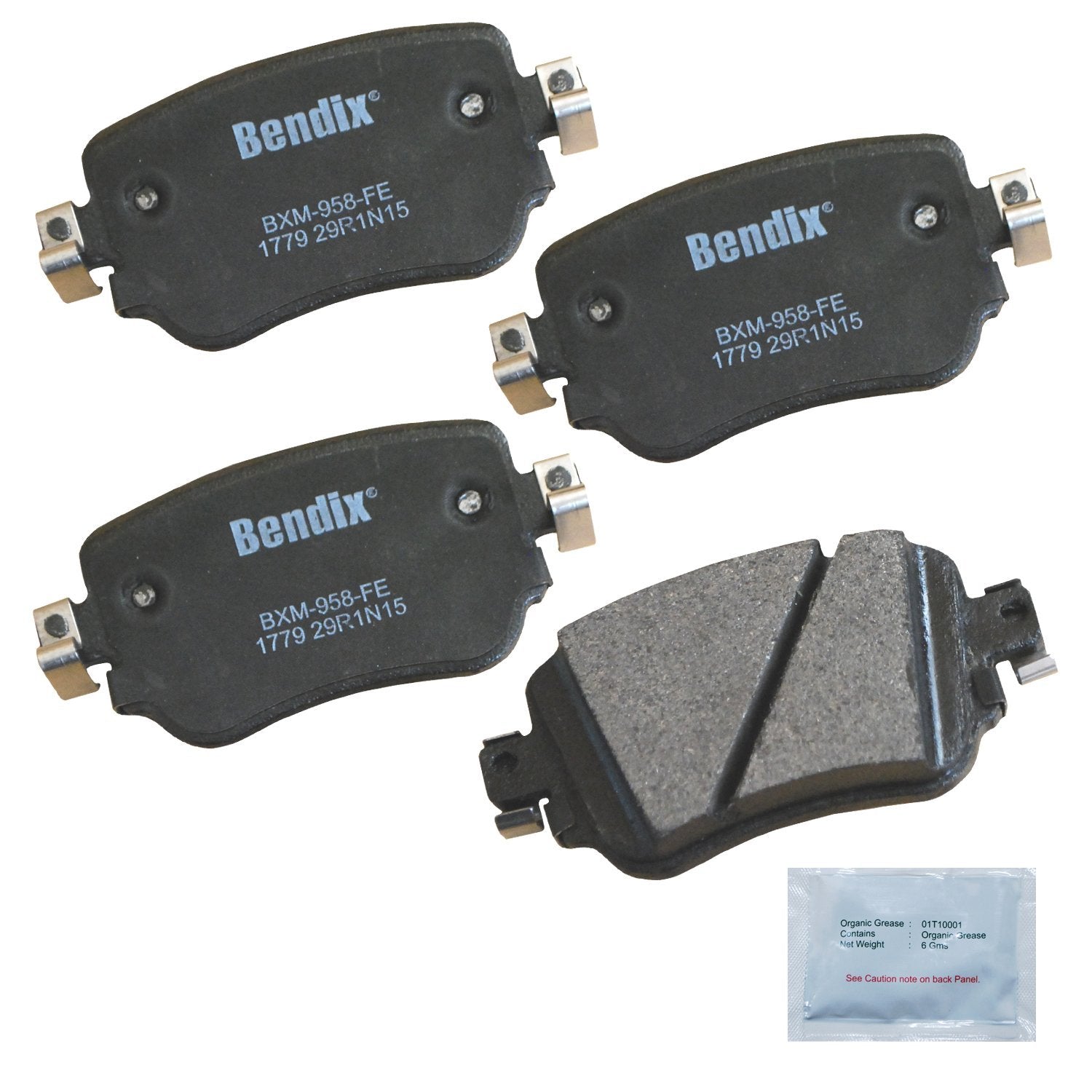Bendix Priority1 Cfm1779 Semi-Metallic Rear Brake Pads For Select Models Audi A1, Q3, Q3 Quattro, Volkswagen Caddy, Golf, Golf A
