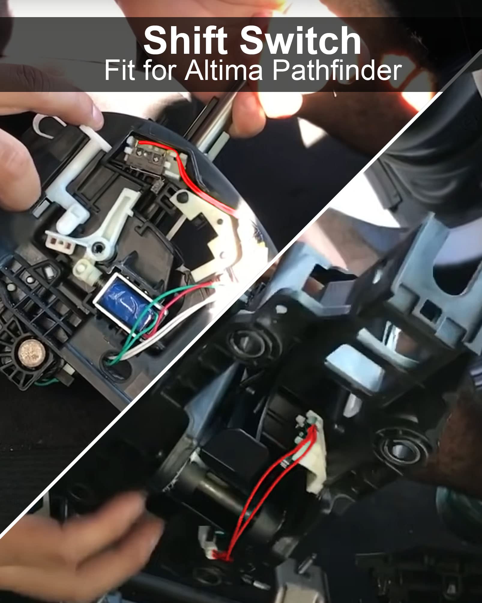 Gear Shifter Repair Kit Shift Switch Fit For Nissan Pathfinde Altima 2013-2017 2.5L 3.5L Replace 34901-3Nw2A 349013Nw3A 349013Nw4A 349013Nw1A, 2 Pack
