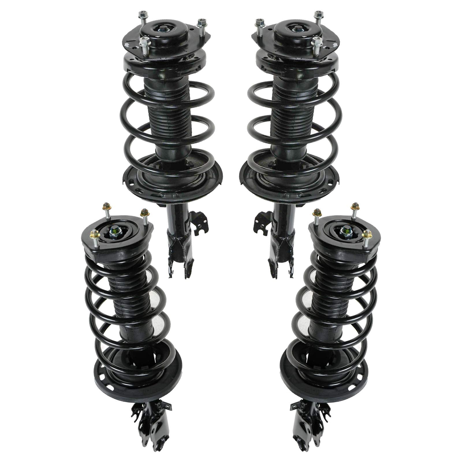 Trq Front And Rear Strut & Coil Spring Assembly Set Driver & Passenger Sides Compatible With 07-08 Lexus Es350 06-12 Toyota Aval