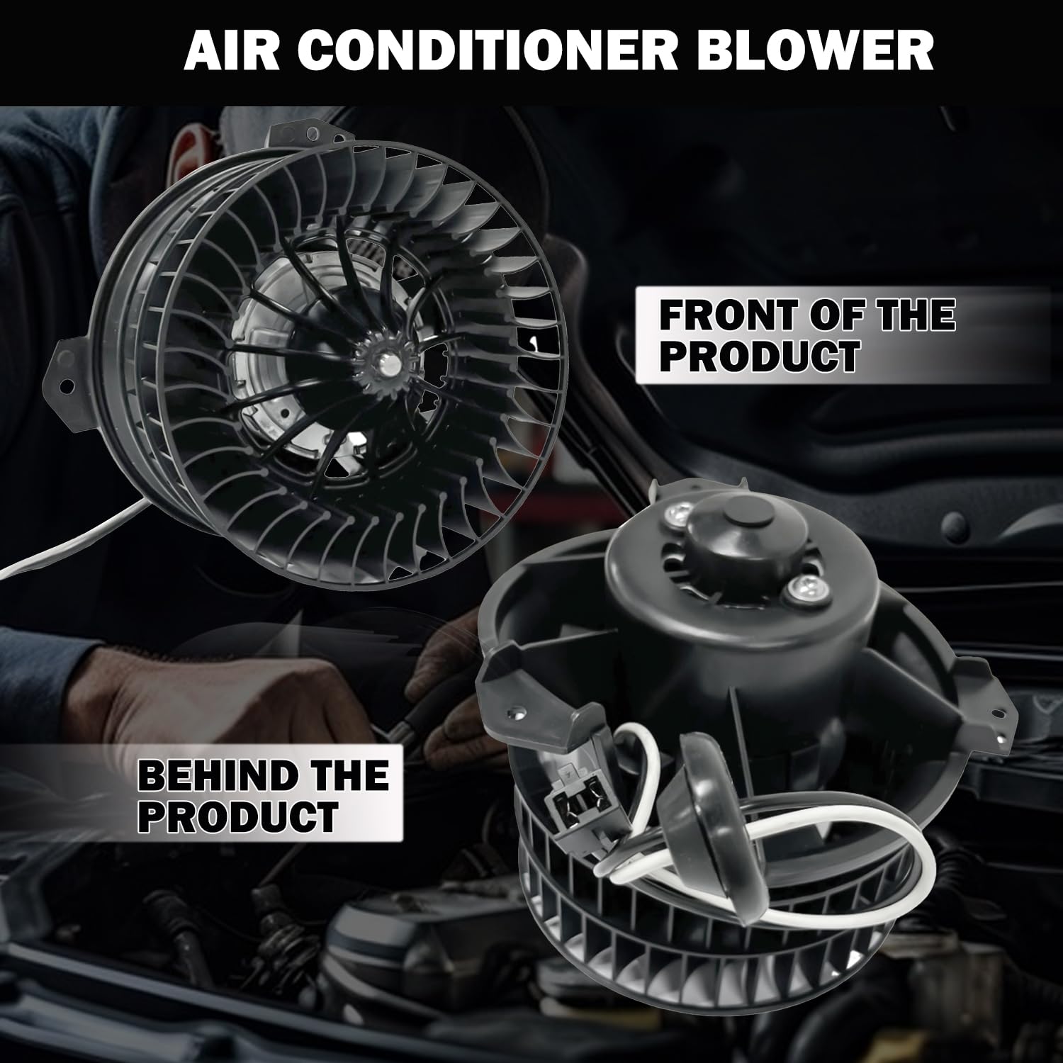 Aspligo 700070 Ac Heater Blower Motor Fan Front Fit For Chrysler Pacifica 2004-2008 ,Town & Country 2001-2007 ,Voyager 2001-2003