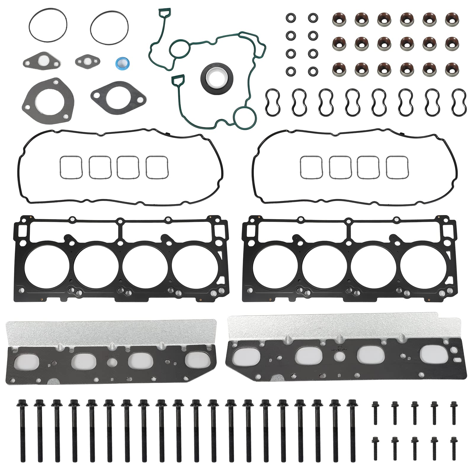 Vincos Full Cylinder Gasket Set with Kit Head Bolts HS26423PT TCS46169 ES72200 Compatible with Dodge Challenger Charger Durango