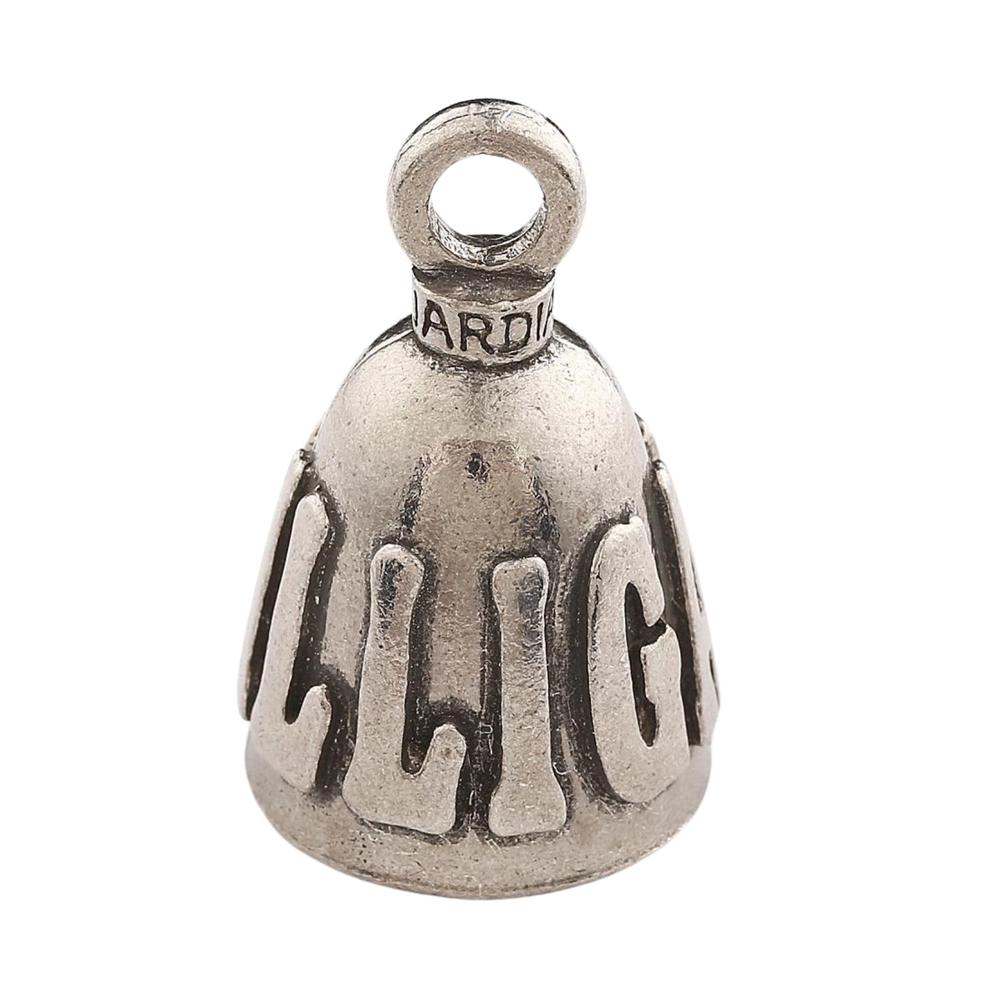 Guardian Bell DILLIGAF Good Luck Bell w/Keyring & Black Velvet Gift Bag | Motorcycle Bell | Lead-Free Pewter | Good Luck Gift to
