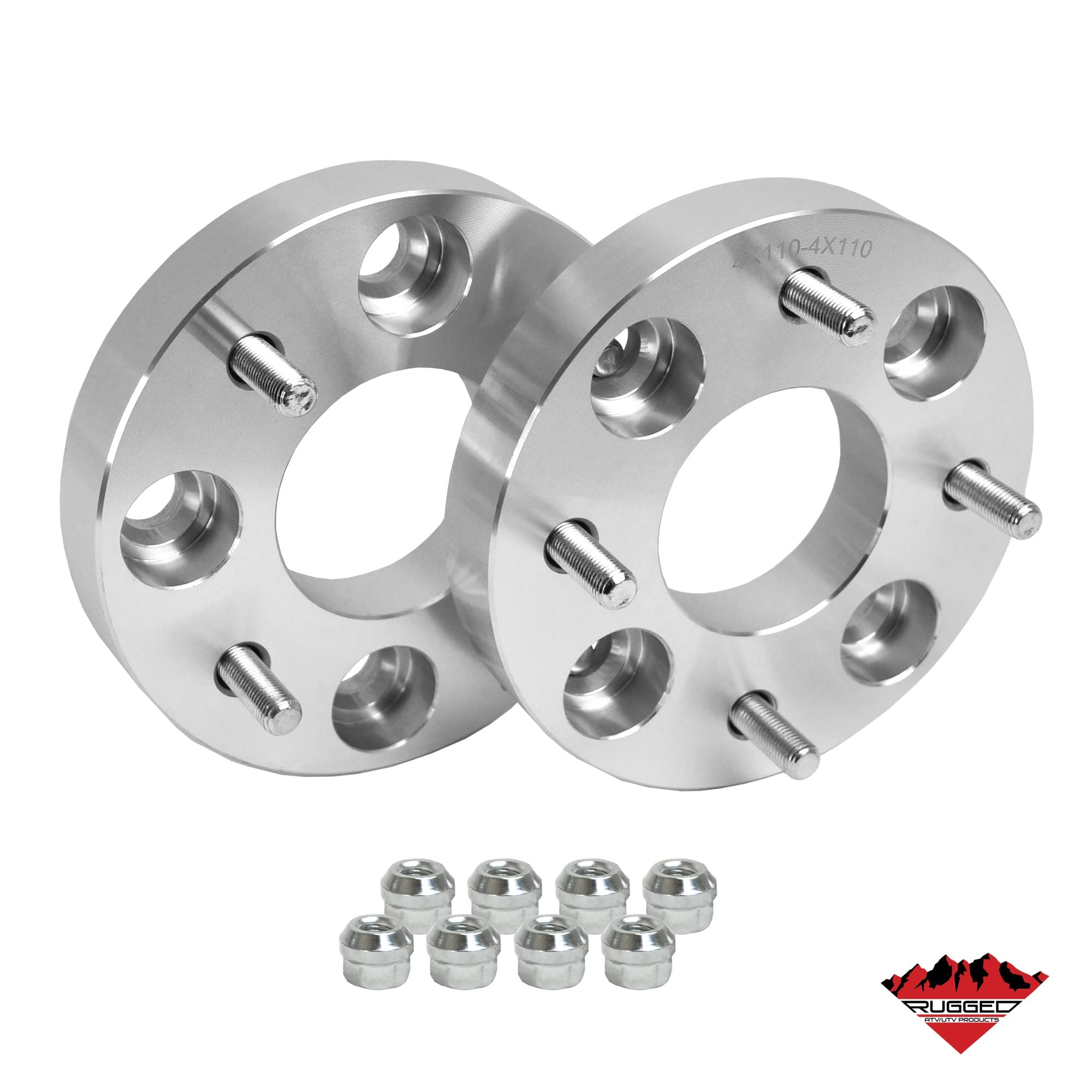 Rugged Front/Rear Wheel Spacer For Polaris Sportsman 90/110/300/400/400/450/500/550/570/800/850/1000/Ace/Forest 500/550/800/850, Machine Pressed High Tensile Studs (See Fitment Details In Description)