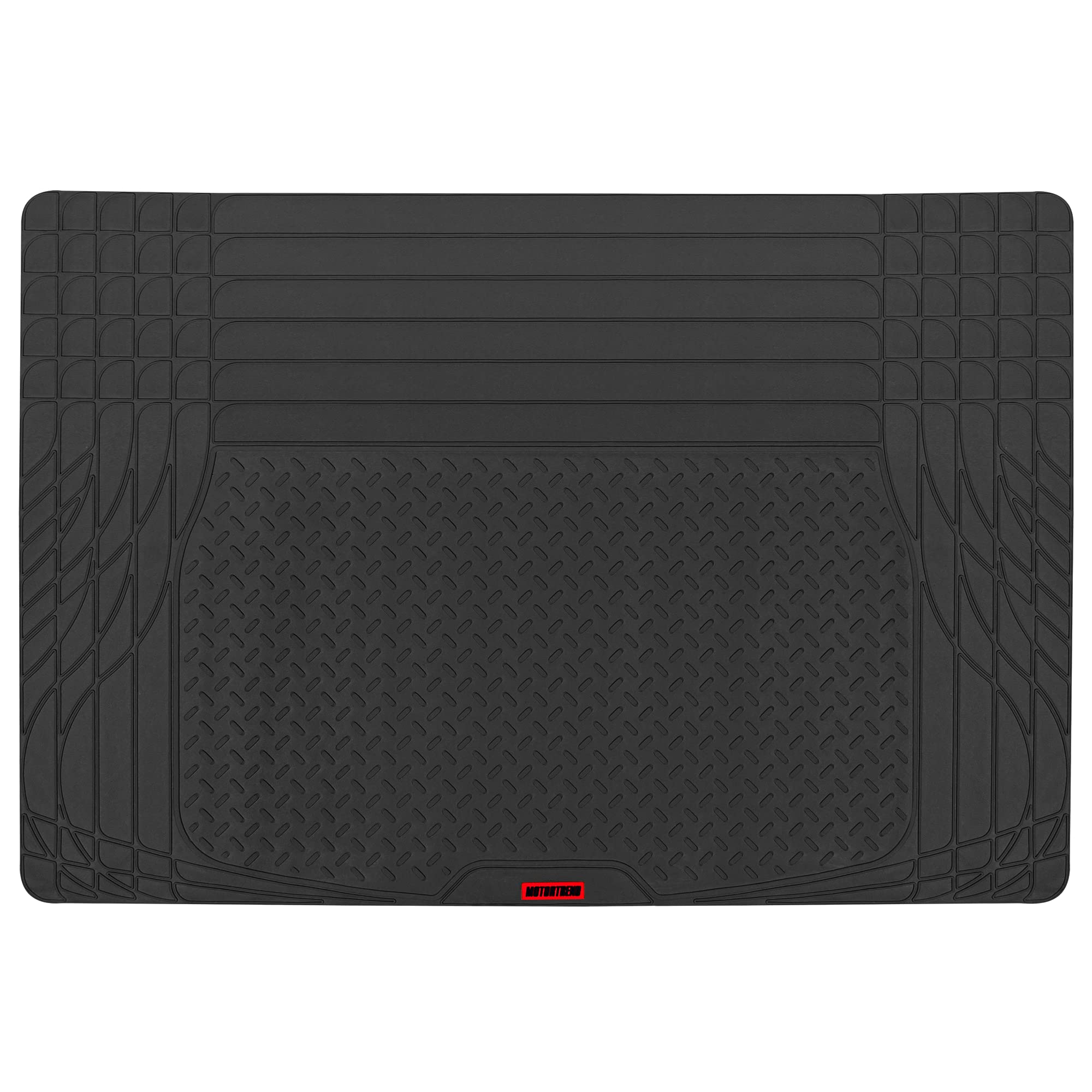 Motor Trend Flextough Suv Cargo Liner & Car Trunk Mat - Universal Trim-To-Fit All Weather Cargo Mats For Back Of Suv - Suv Trunk