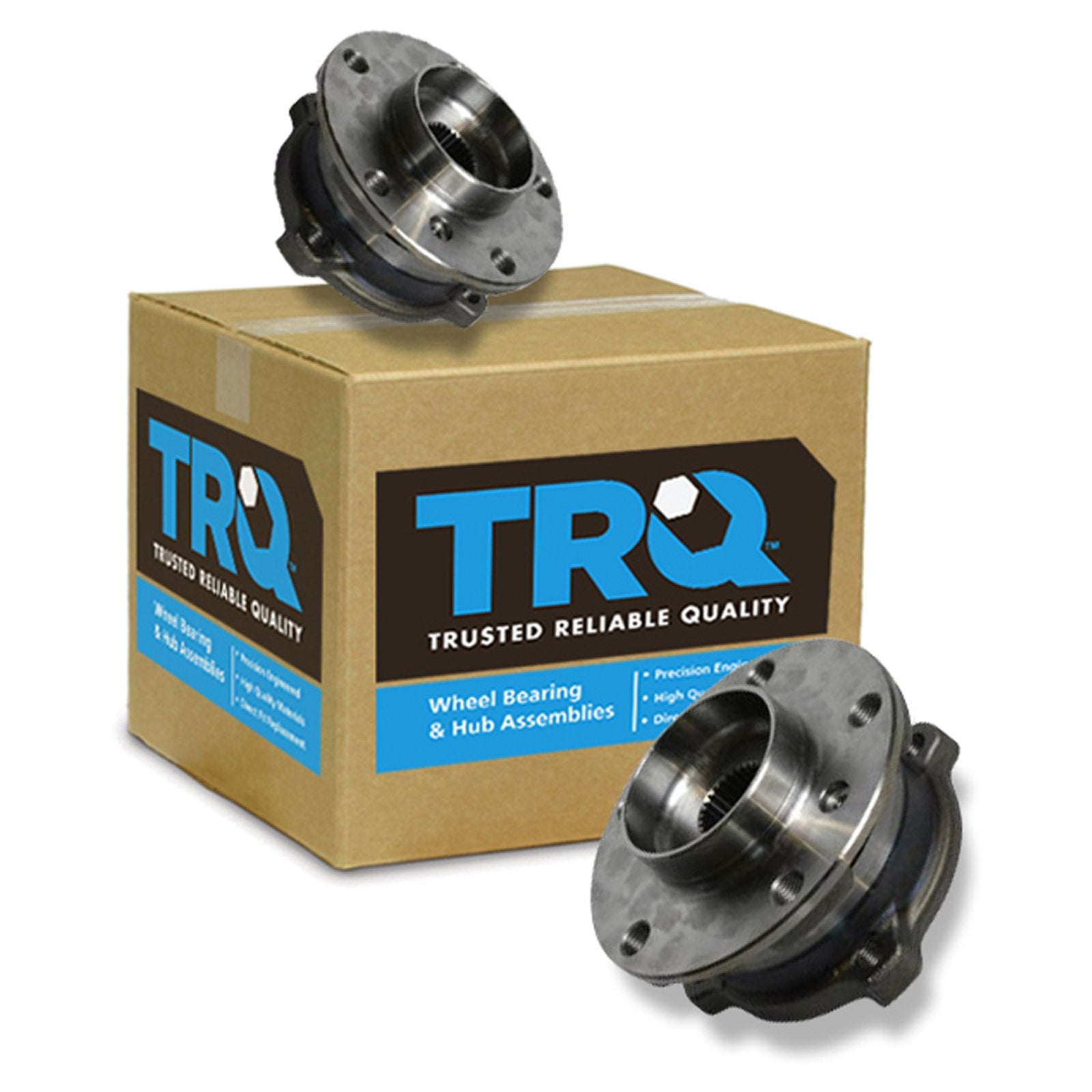 Trq Front Wheel Hub Bearings Assembly Set Compatible With 2007-2018 Bmw X5 2008-2018 X6