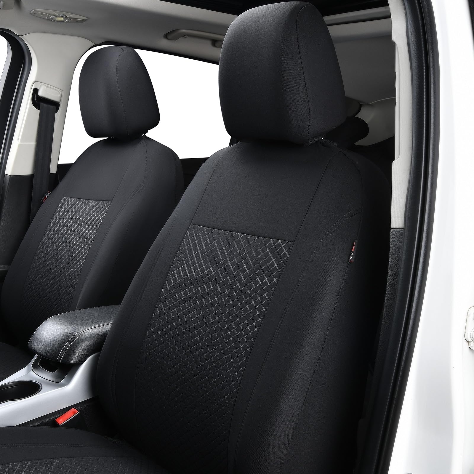 Flying Banner car seat Covers Full Set Velvet Cubic Stamp Breathable Rear Bench Split Black Gray Beige tan 40/60 50/50 60/40 (Fu