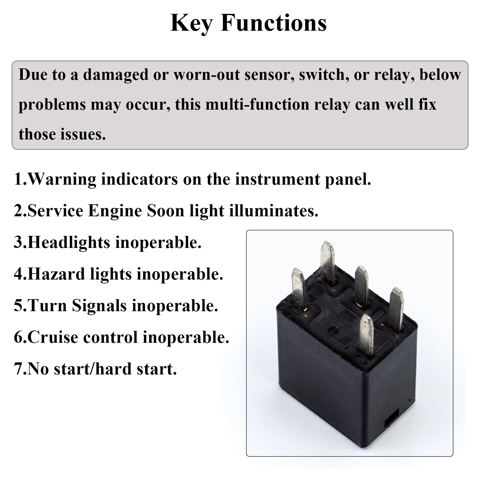 HOPUT 2pcs G8V-RH-1C7T-R-DC12 - Power Relay, 12vdc 278002822 7866 D1780C 301-1C-C-R1-U01 GM Original Equipment Black Multi-Purpo