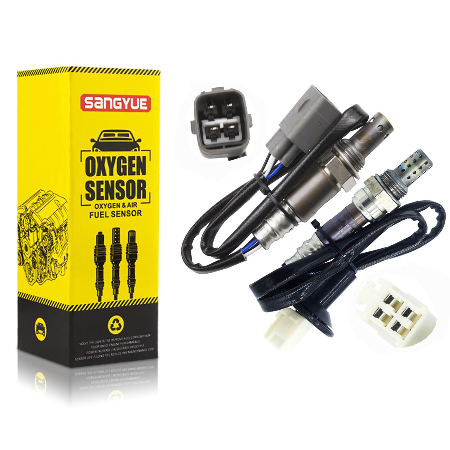 Sangyue 2X Oxygen O2 Sensor for 2007-2008 Toyota Corolla Martrix 1.8L Upper Lower Upstream+Downstream