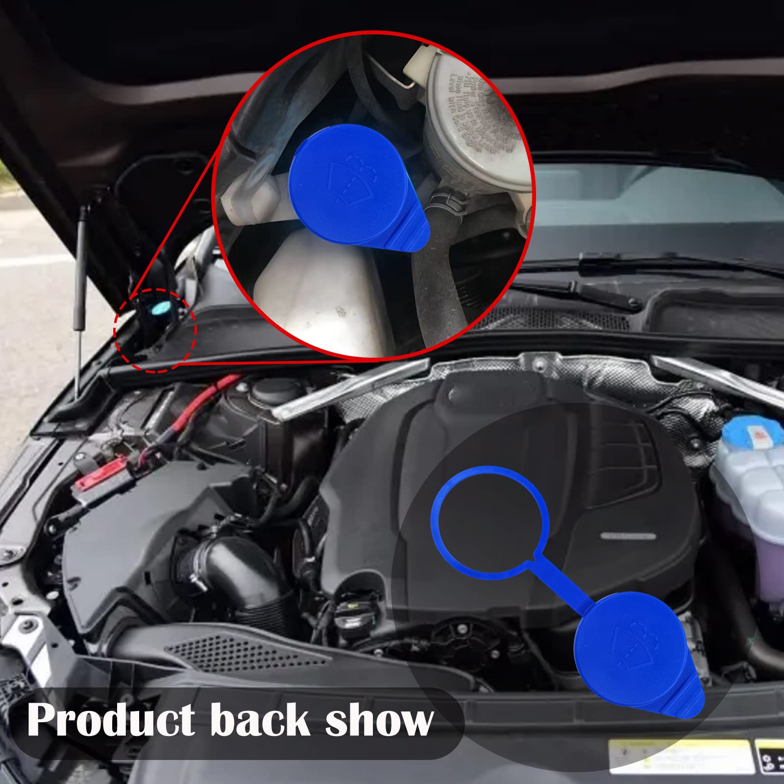 Windshield Washer Fluid Reservoir Cap - Kt1Z17632A, Cp9Z-17A605-A, Replacement For Ford Focus 2012-2018