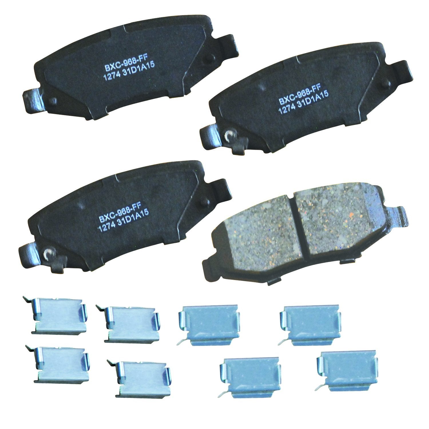 Bendix Premium Sbc1274 Ceramic Rear Brake Pads For Dodge Nitro 2012-2007, Jeep Liberty 2013-2008, Wrangler 2017-2007, Wrangler J