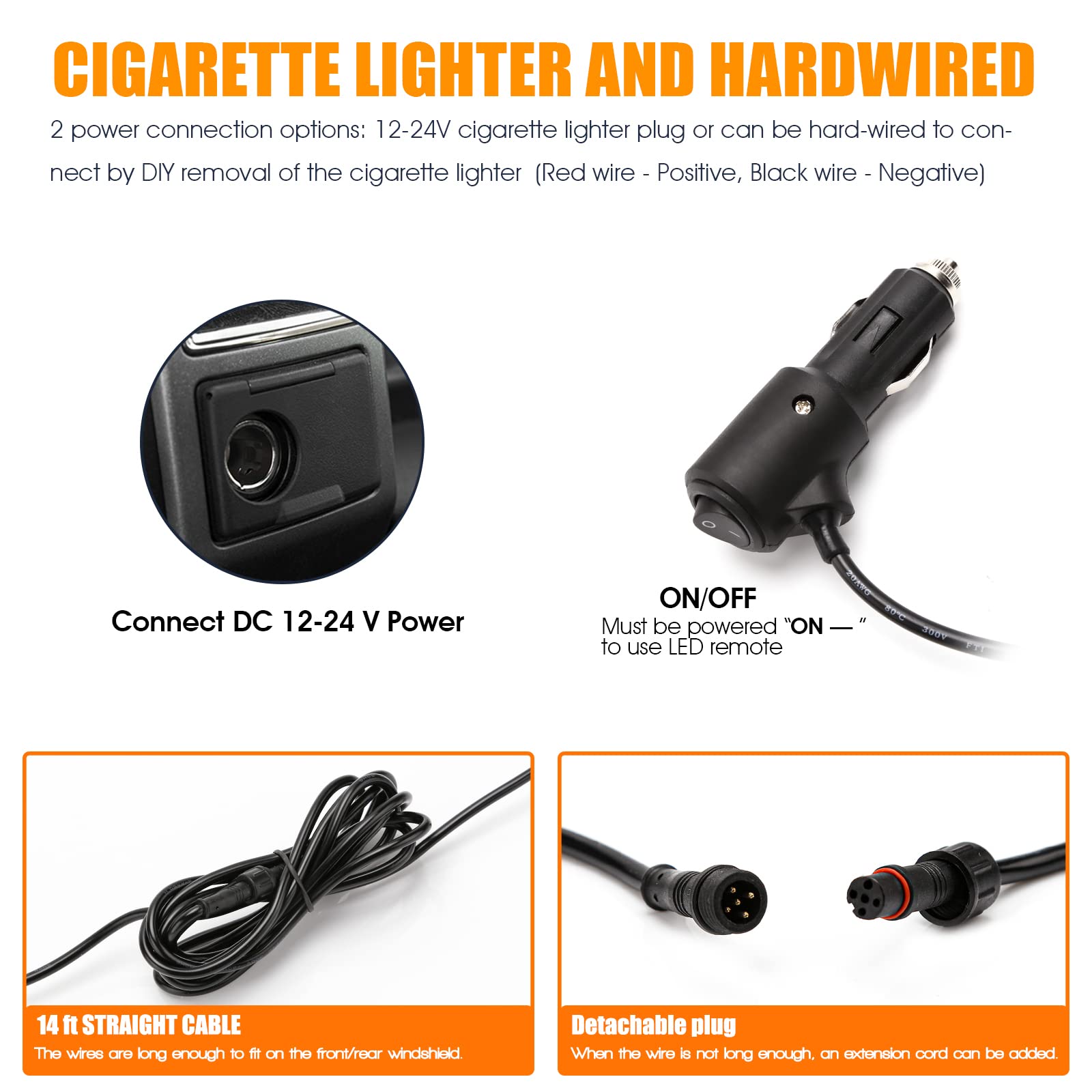 Booyu 2 In 1 Traffic Advisor Light Bar W/Digital Display Controller Windshield Led Emergency Strobe Visor Safety Warning Hazard